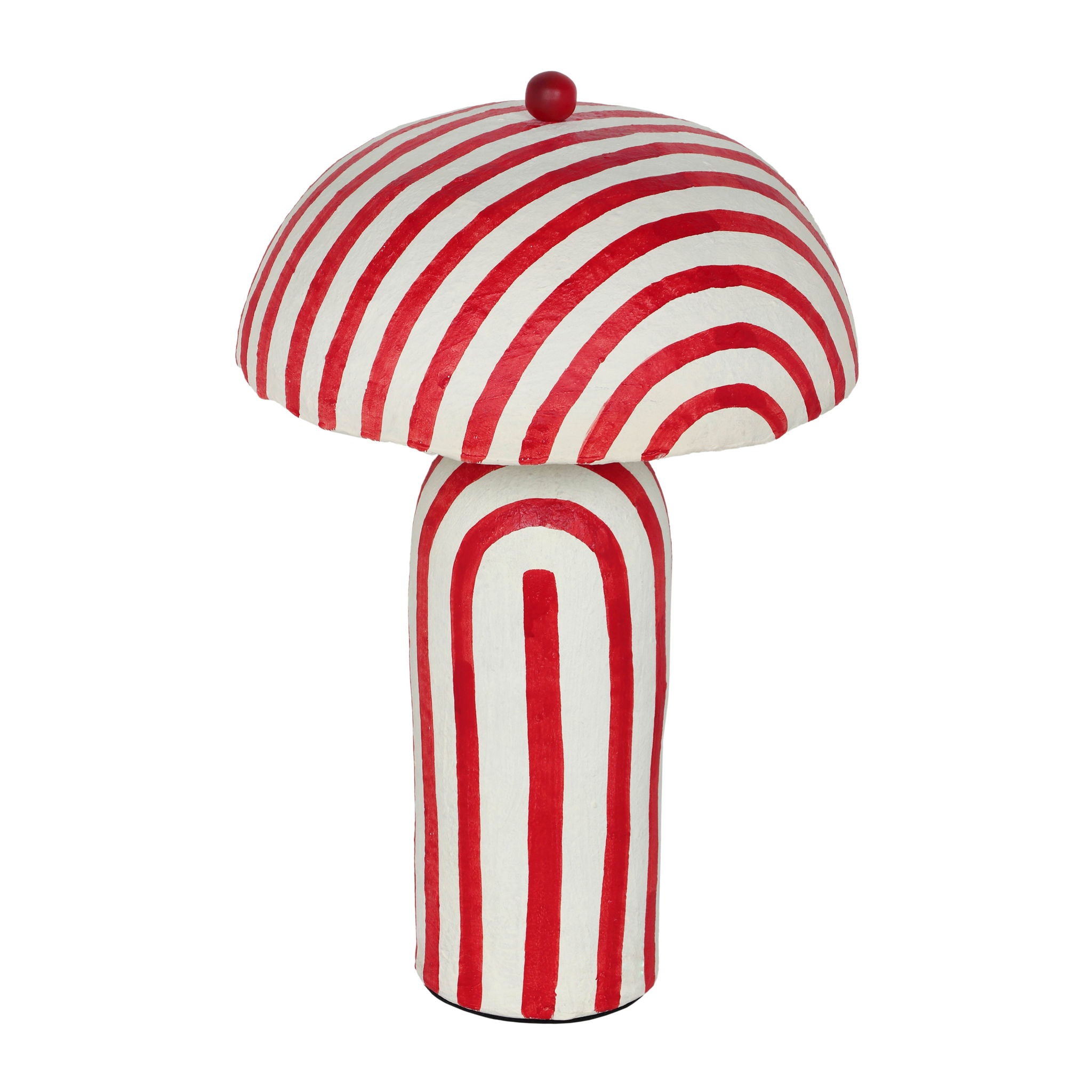Maiori - Striped Papier Mache Table Lamp - Urban Living Furniture (Los Angeles, CA)