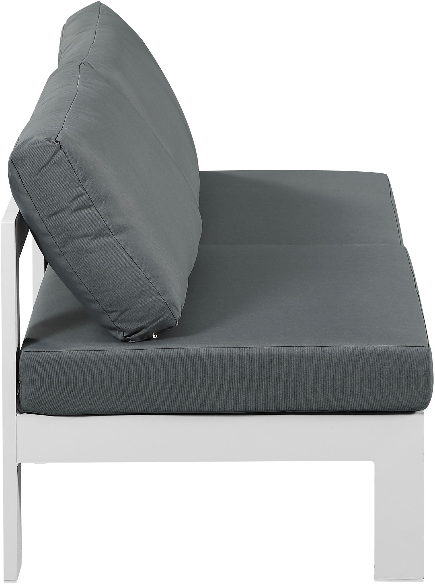 Nizuc - Outdoor Patio 2 Seat Armless Modular Sofa With White Frame - Urban Living Furniture (Los Angeles, CA)