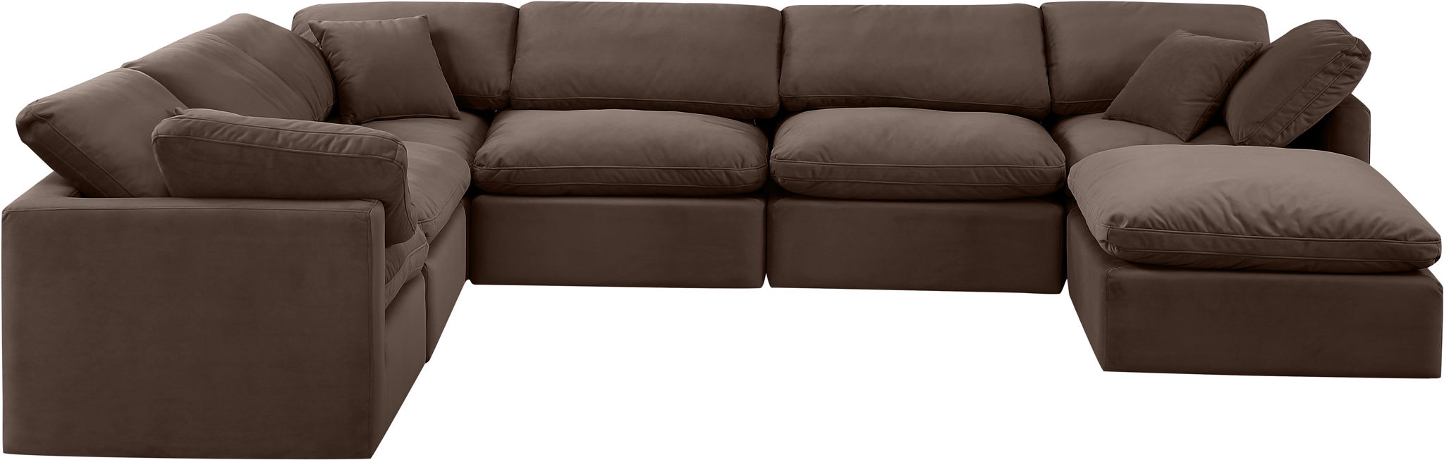 Indulge - Velvet 7 Piece Modular Sectional - Urban Living Furniture (Los Angeles, CA)