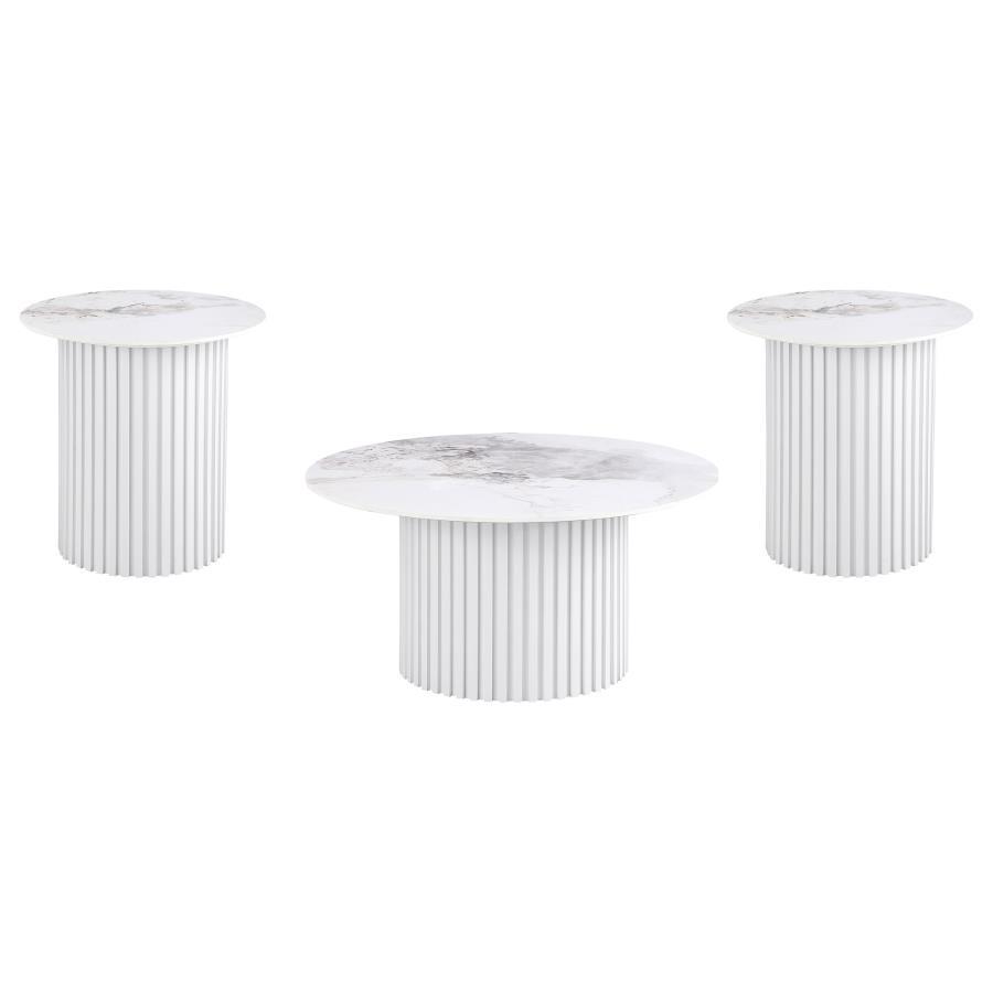Rowena - Faux Marble Coffee Table Set - Urban Living Furniture (Los Angeles, CA)