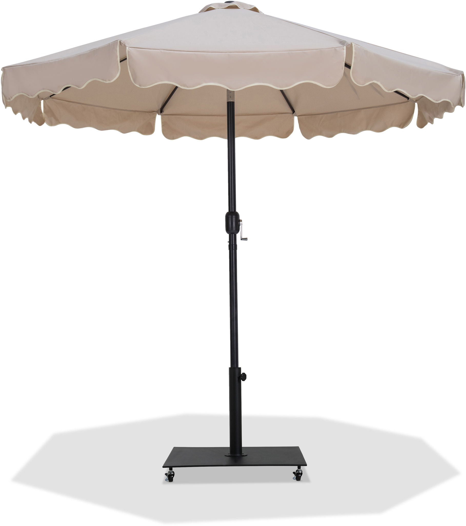 Amalfi - Aluminum Patio Umbrella - Black Base / Black Pole - Urban Living Furniture (Los Angeles, CA)
