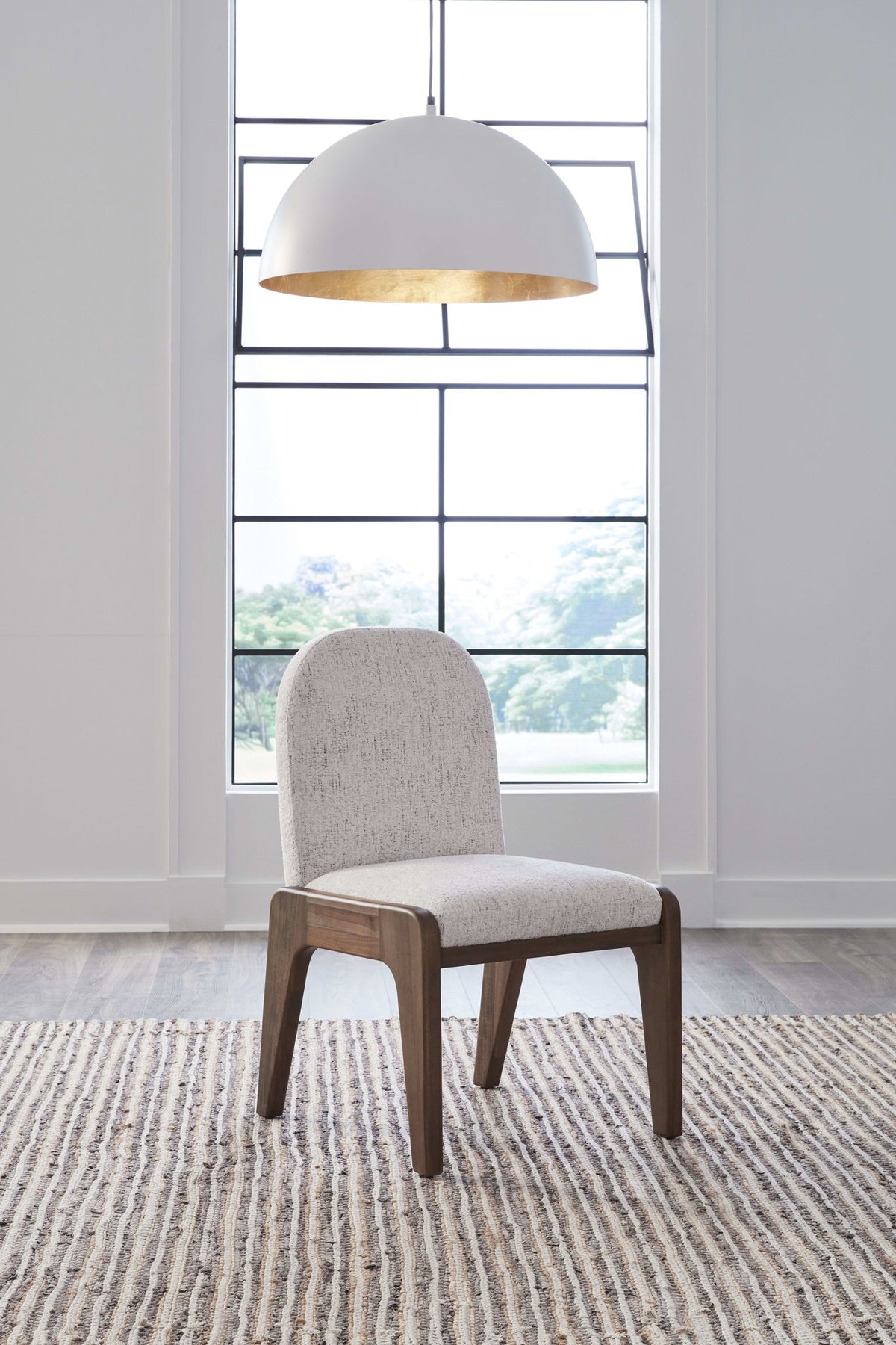 Xolani - Chenille Upholstered Dining Chair (Set of 2) - Chinchilla And Impala