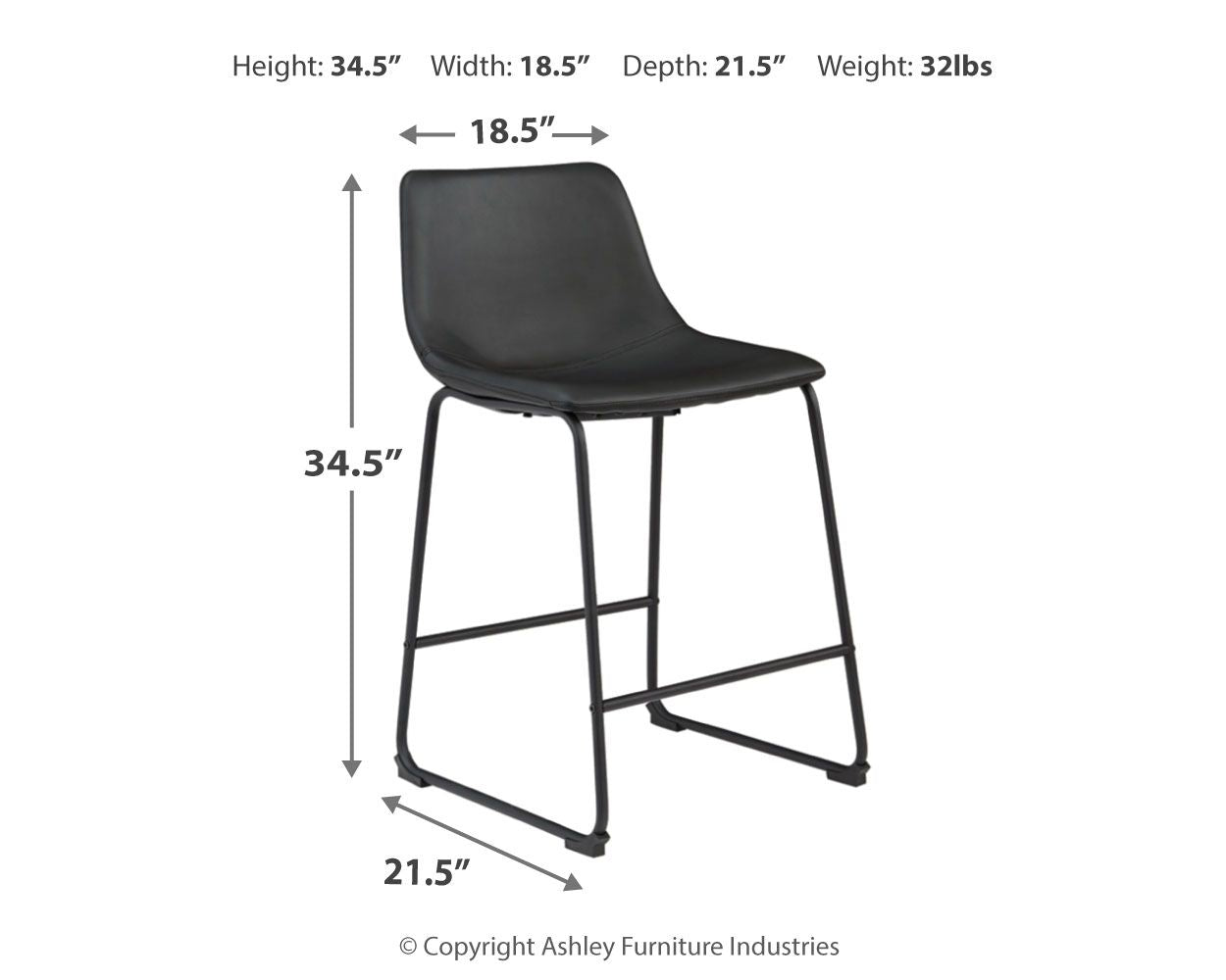 Centiar - Upholstered Barstool (Set of 2) - Urban Living Furniture (Los Angeles, CA)