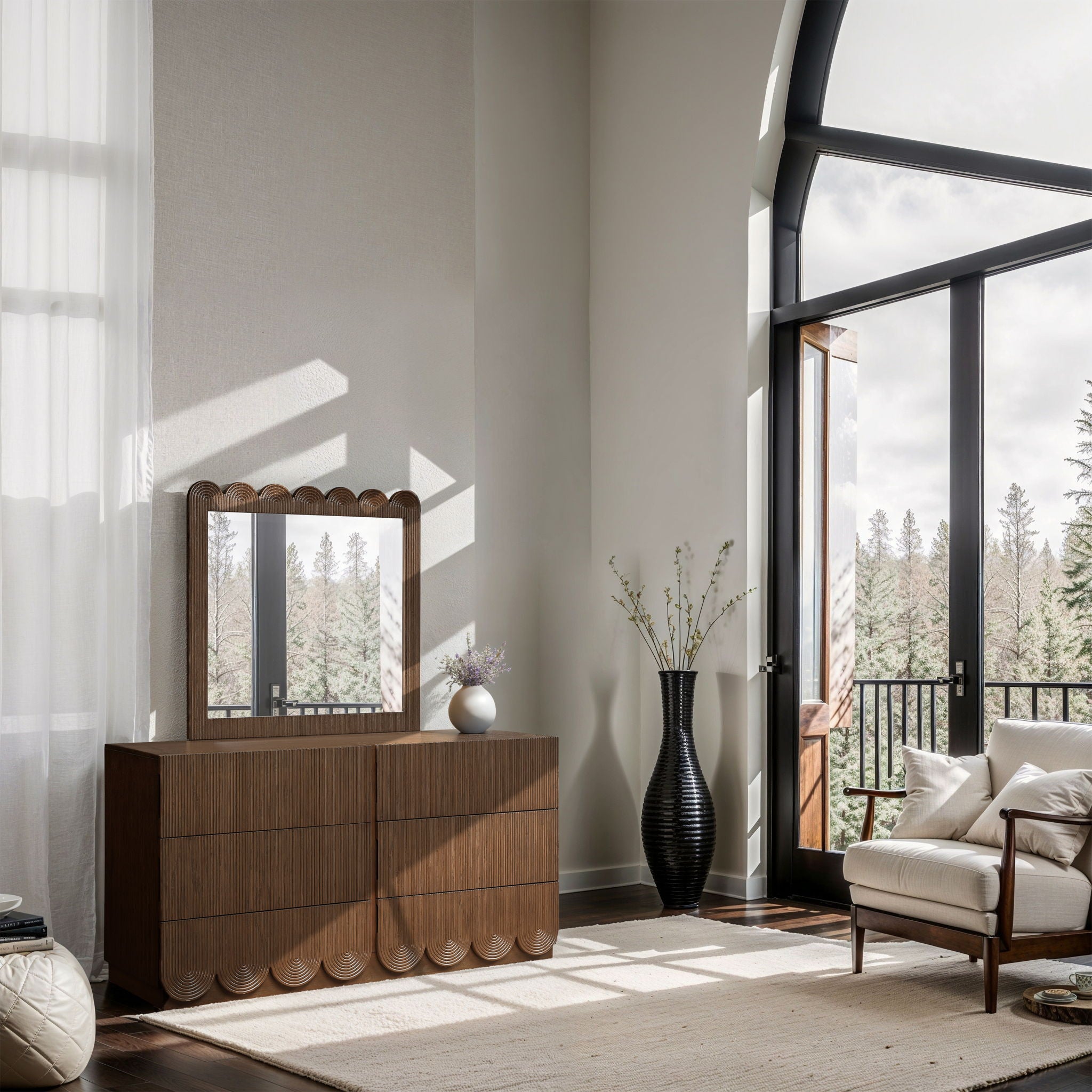 Scallop - Mirror - Urban Living Furniture (Los Angeles, CA)