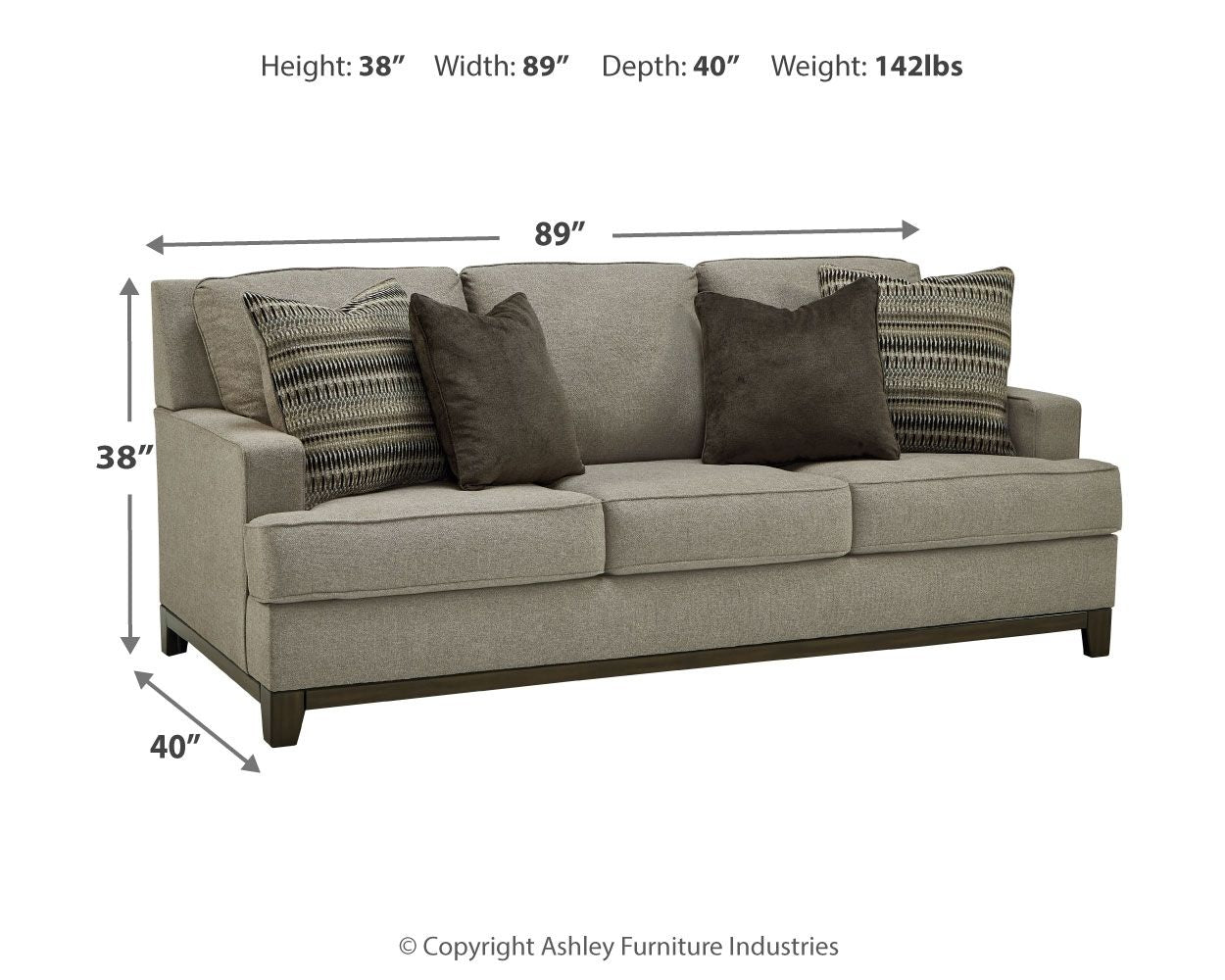 Kaywood - Granite - Sofa - Urban Living Furniture (Los Angeles, CA)