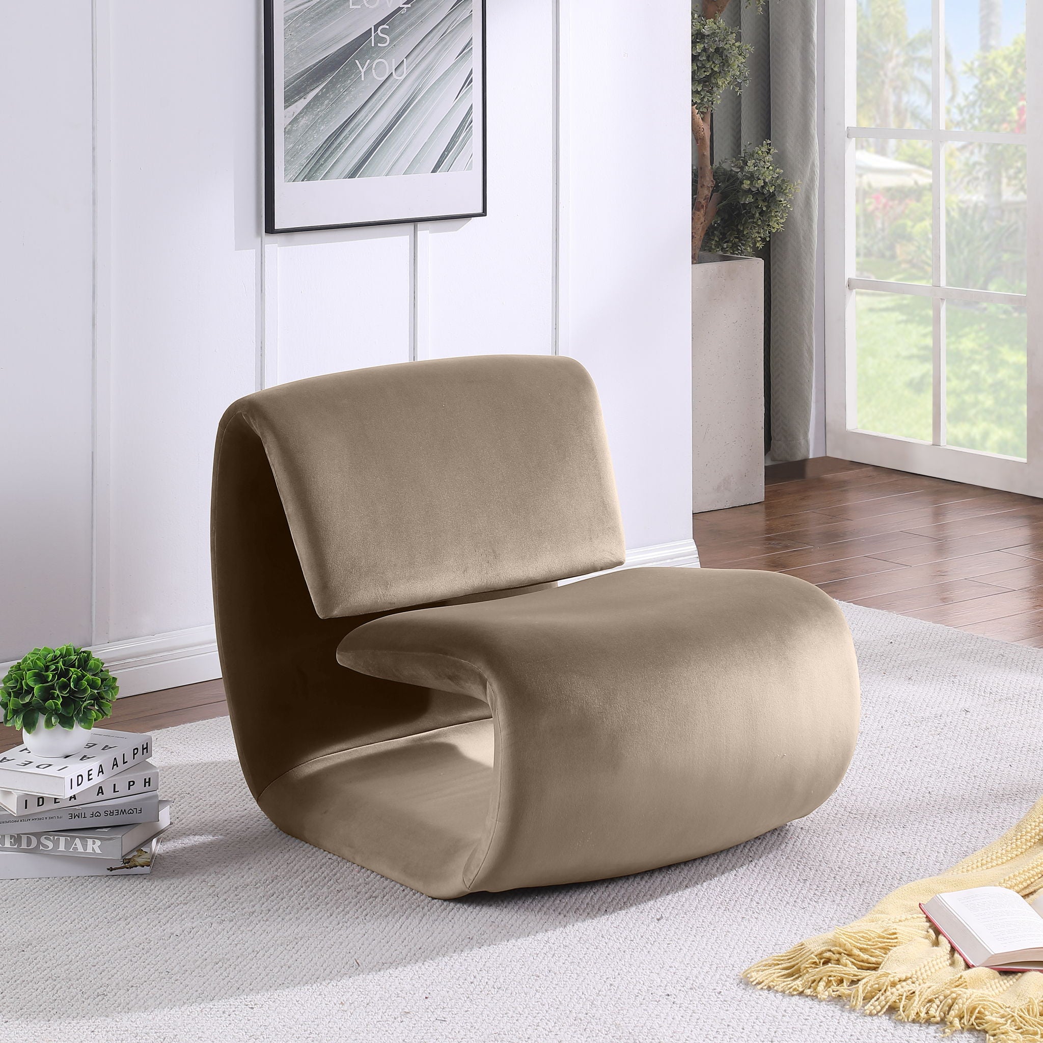 Nouveau - Velvet Accent Chair - Urban Living Furniture (Los Angeles, CA)
