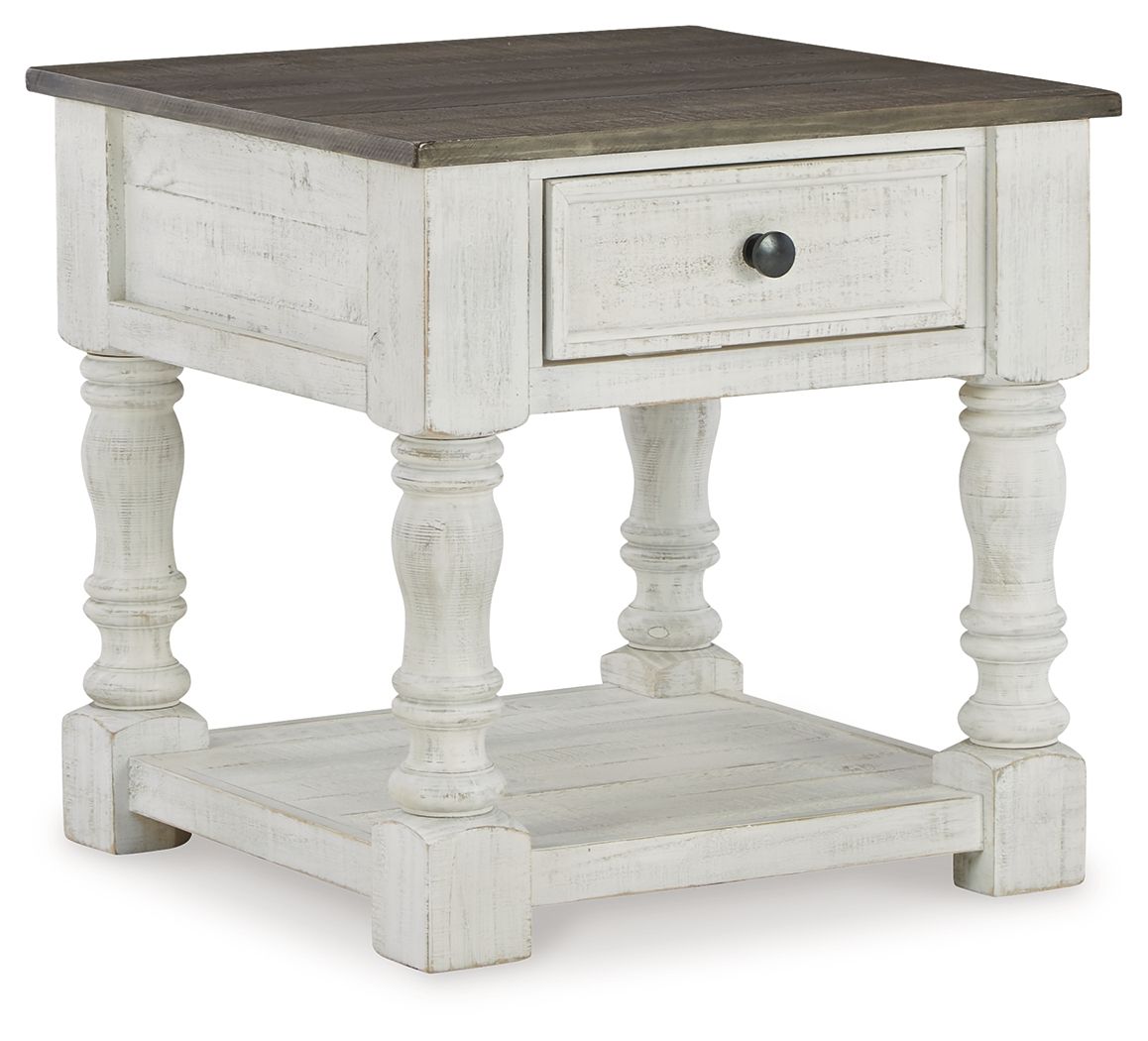 Havalance - Square End Table - White / Gray - Urban Living Furniture (Los Angeles, CA)