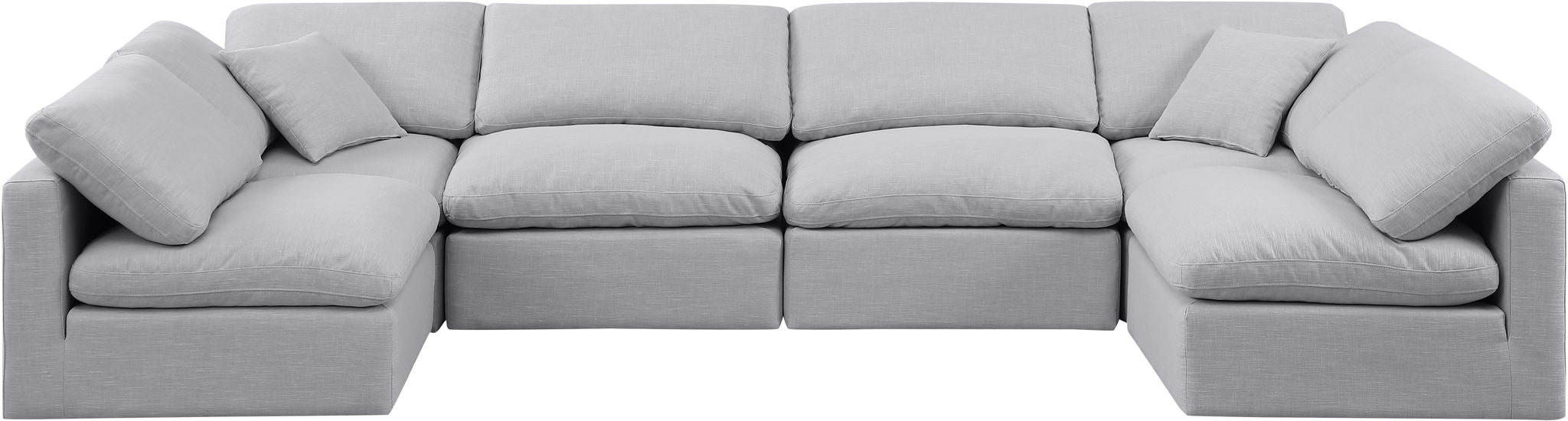 Indulge - Linen 6 Piece Modular U-Shaped Sectional - Urban Living Furniture (Los Angeles, CA)