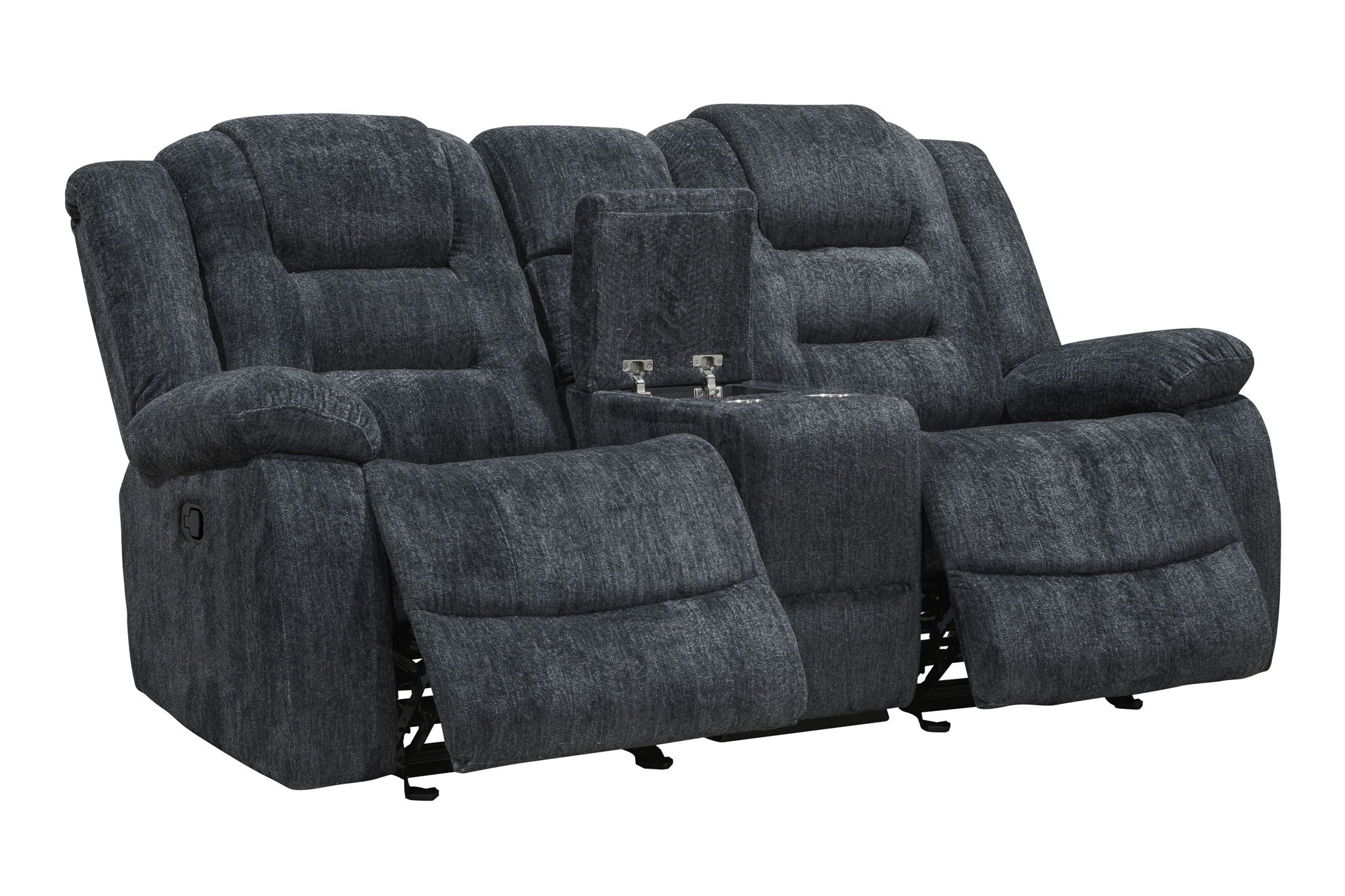 Bolton - Glider Reclining Console Loveseat - Misty Storm - Urban Living Furniture (Los Angeles, CA)