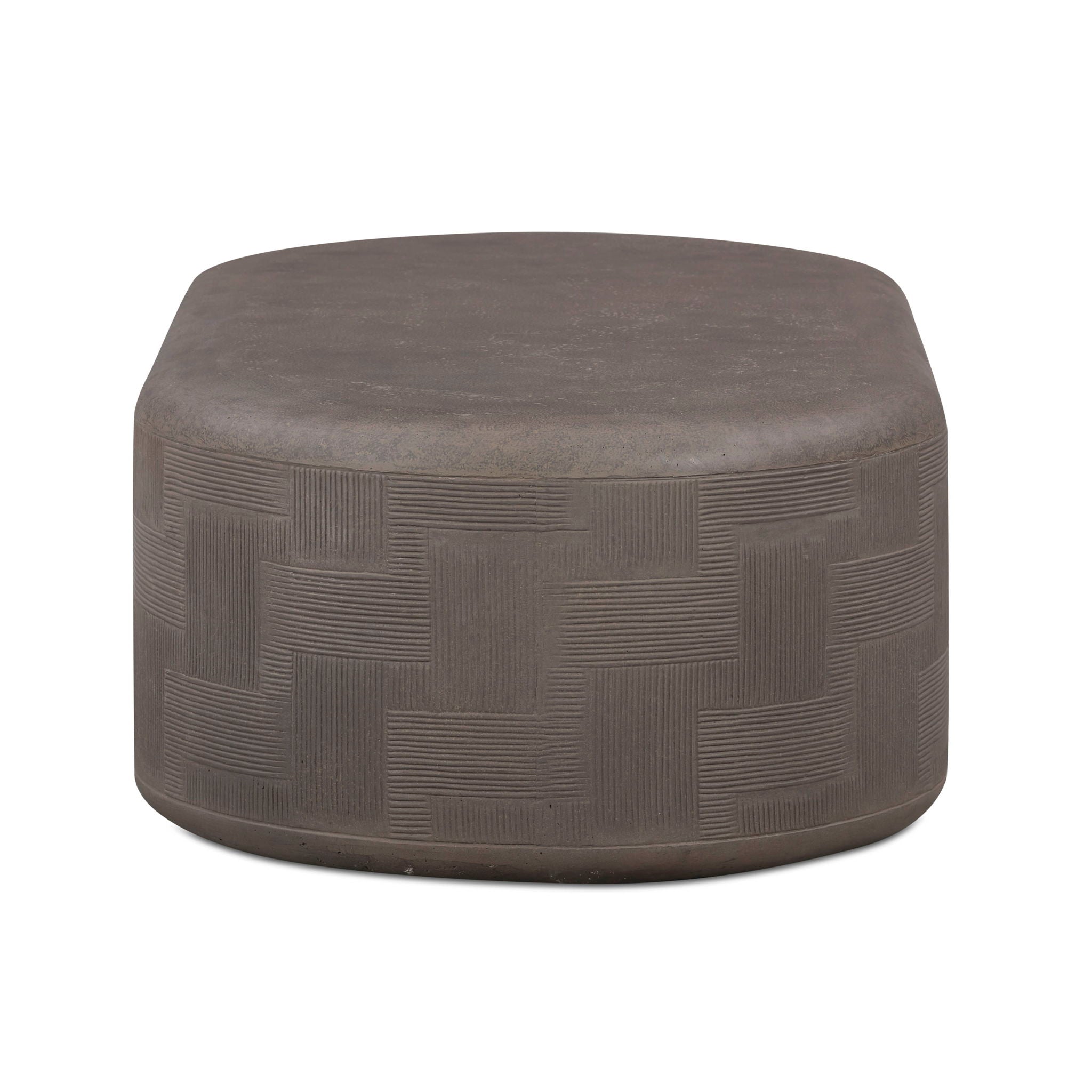 Suraya - Concrete Rounded Coffee Table - Urban Living Furniture (Los Angeles, CA)