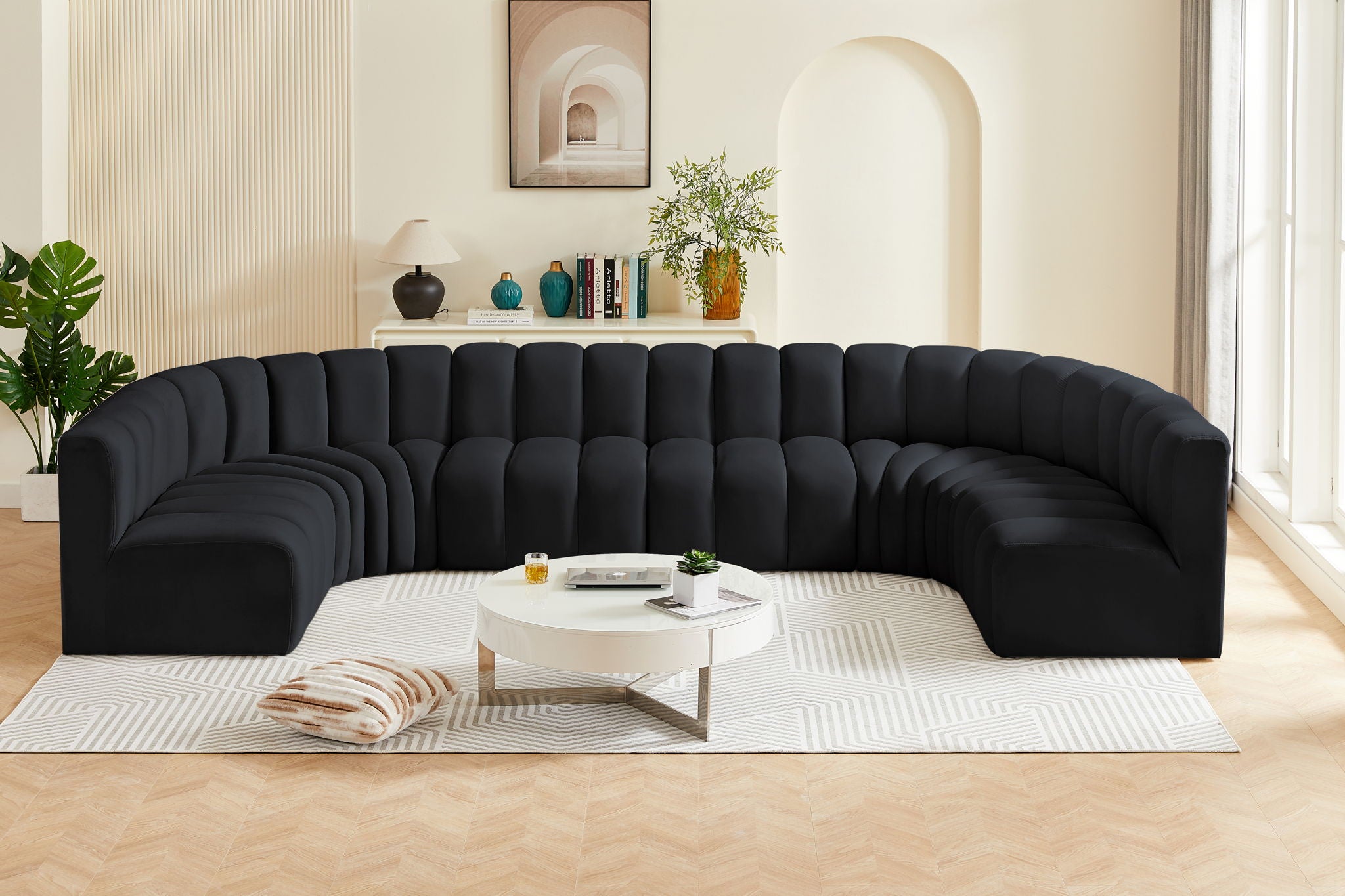 Arc - Velvet Modular U-Shaped Sectional - Urban Living Furniture (Los Angeles, CA)