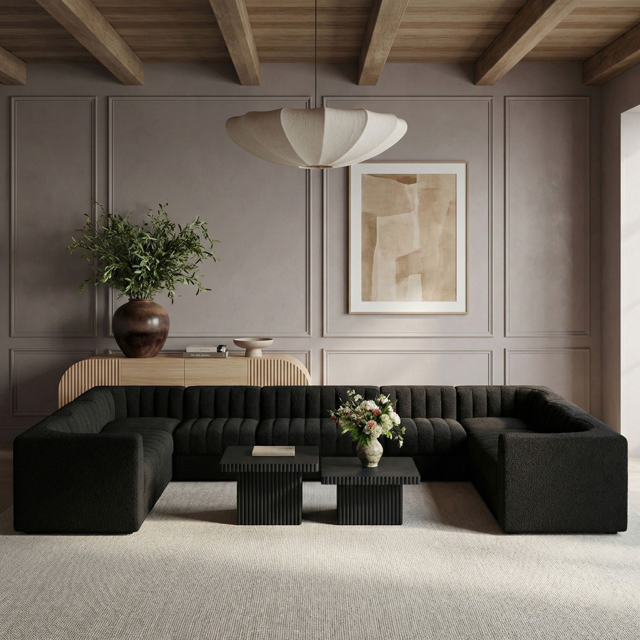 Rummi - Velvet Performance Fabric Upholstered 10 Piece Modular Sectional - Urban Living Furniture (Los Angeles, CA)