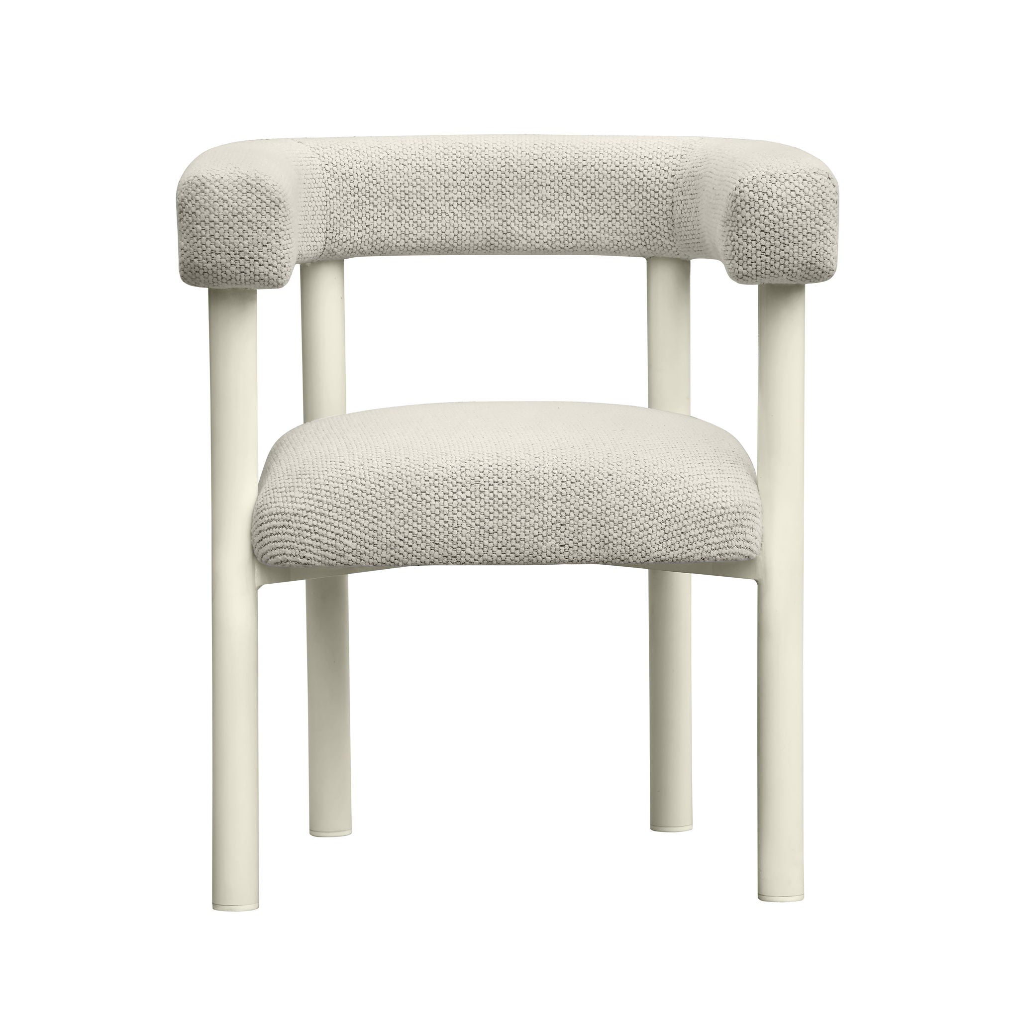 Jackie - Outdoor Textured Dining Chair - Cream - Urban Living Furniture (Los Angeles, CA)