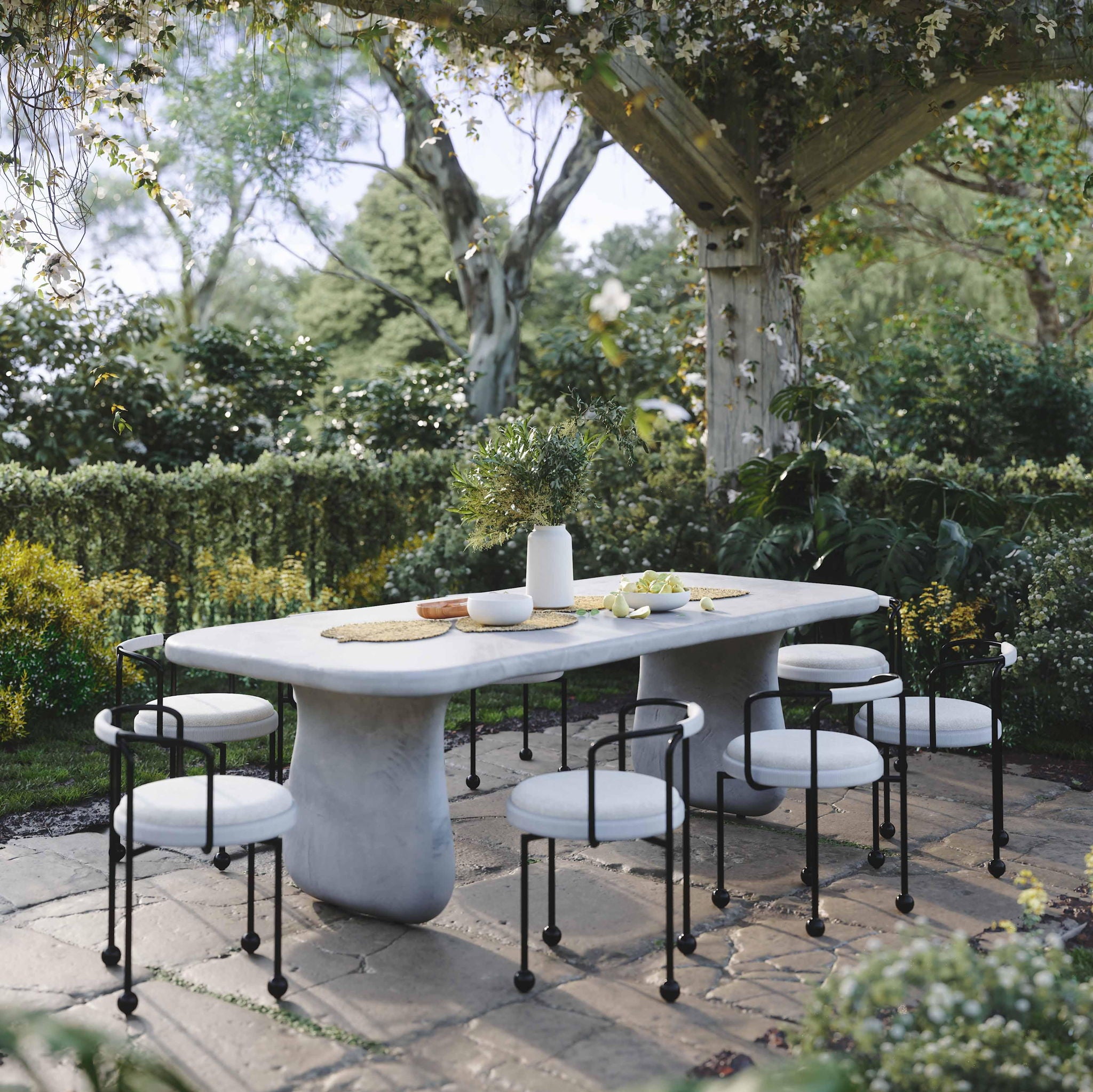 Pansy - Outdoor Dining Chair - Cream - Urban Living Furniture (Los Angeles, CA)