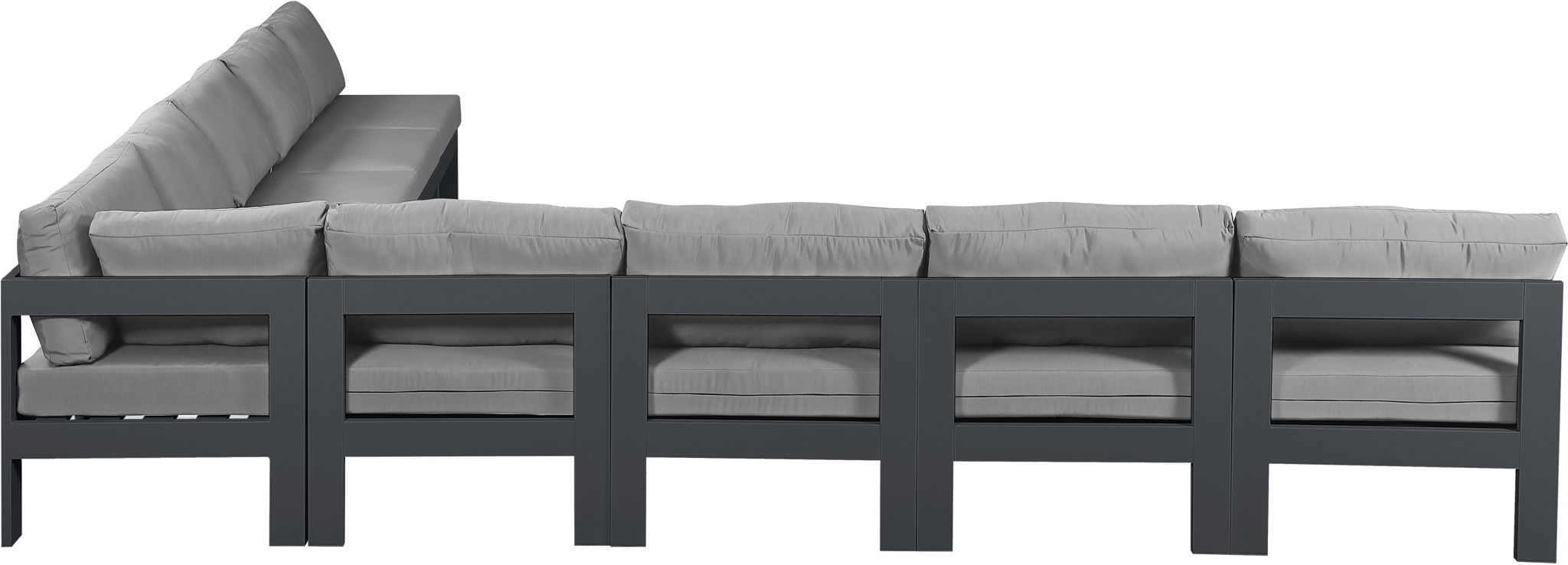 Nizuc - Outdoor Patio 9 Piece Modular Sectional With Gray Frame - Urban Living Furniture (Los Angeles, CA)