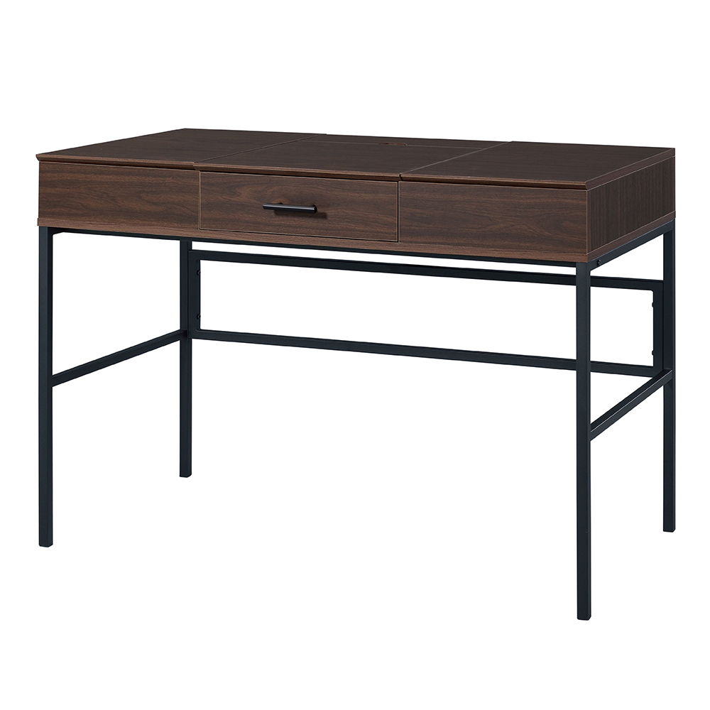 Verster - Writing Desk With USB - Oak & Black - Urban Living Furniture (Los Angeles, CA)