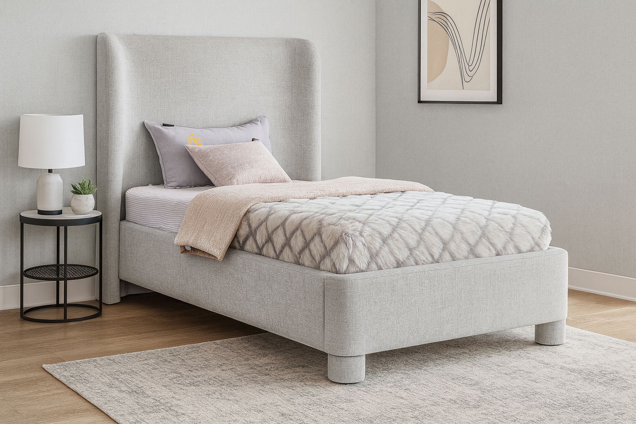 Penny - Chenille Fabric Bed - Urban Living Furniture (Los Angeles, CA)