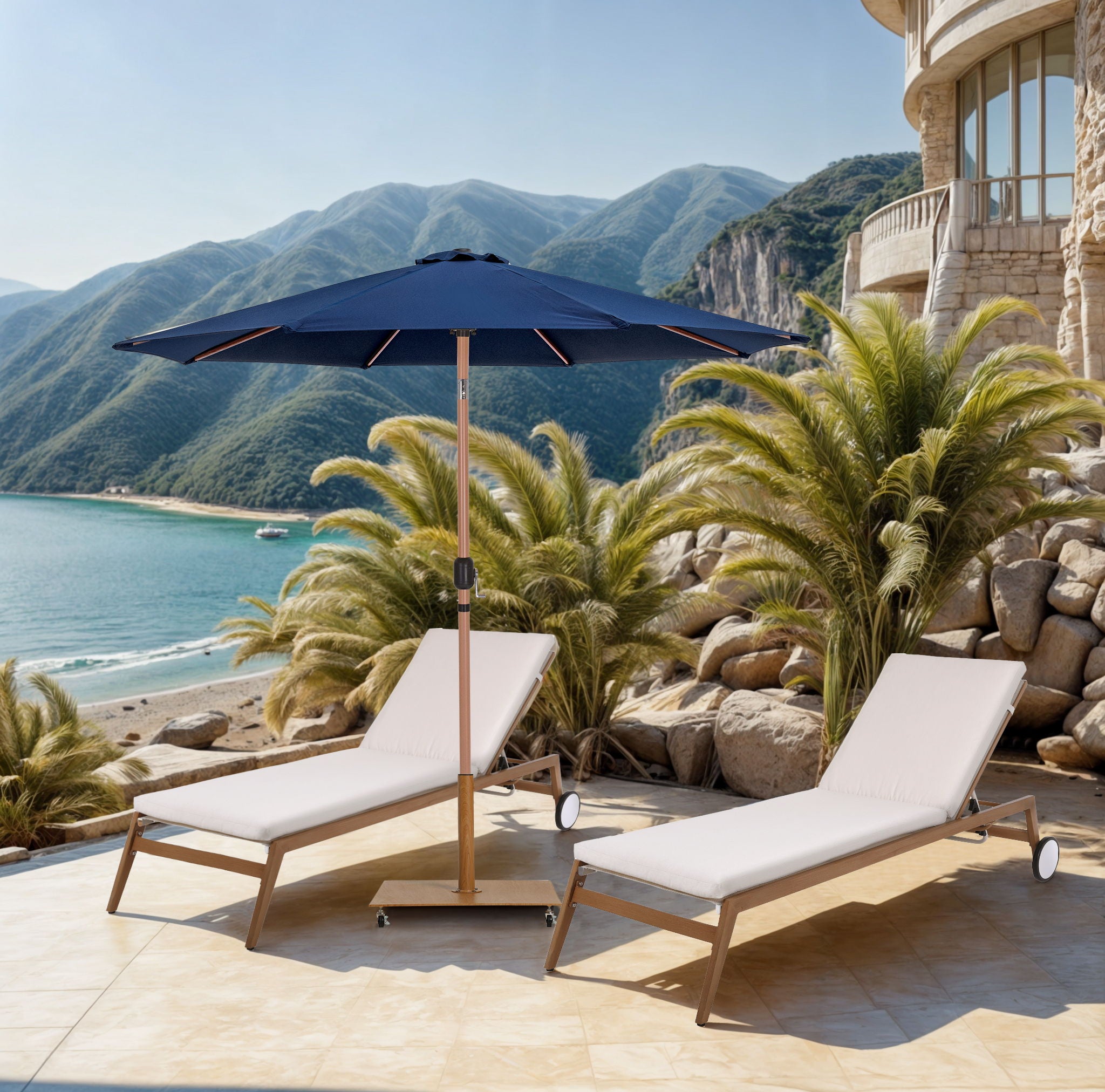 Fiji - Patio Umbrella With Teak Pole - Urban Living Furniture (Los Angeles, CA)