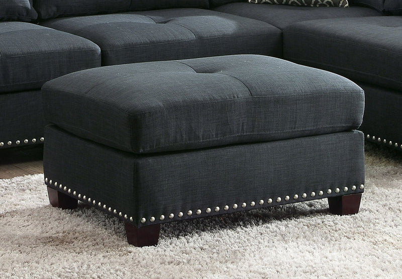 Laurissa - Linen Ottoman - Urban Living Furniture (Los Angeles, CA)