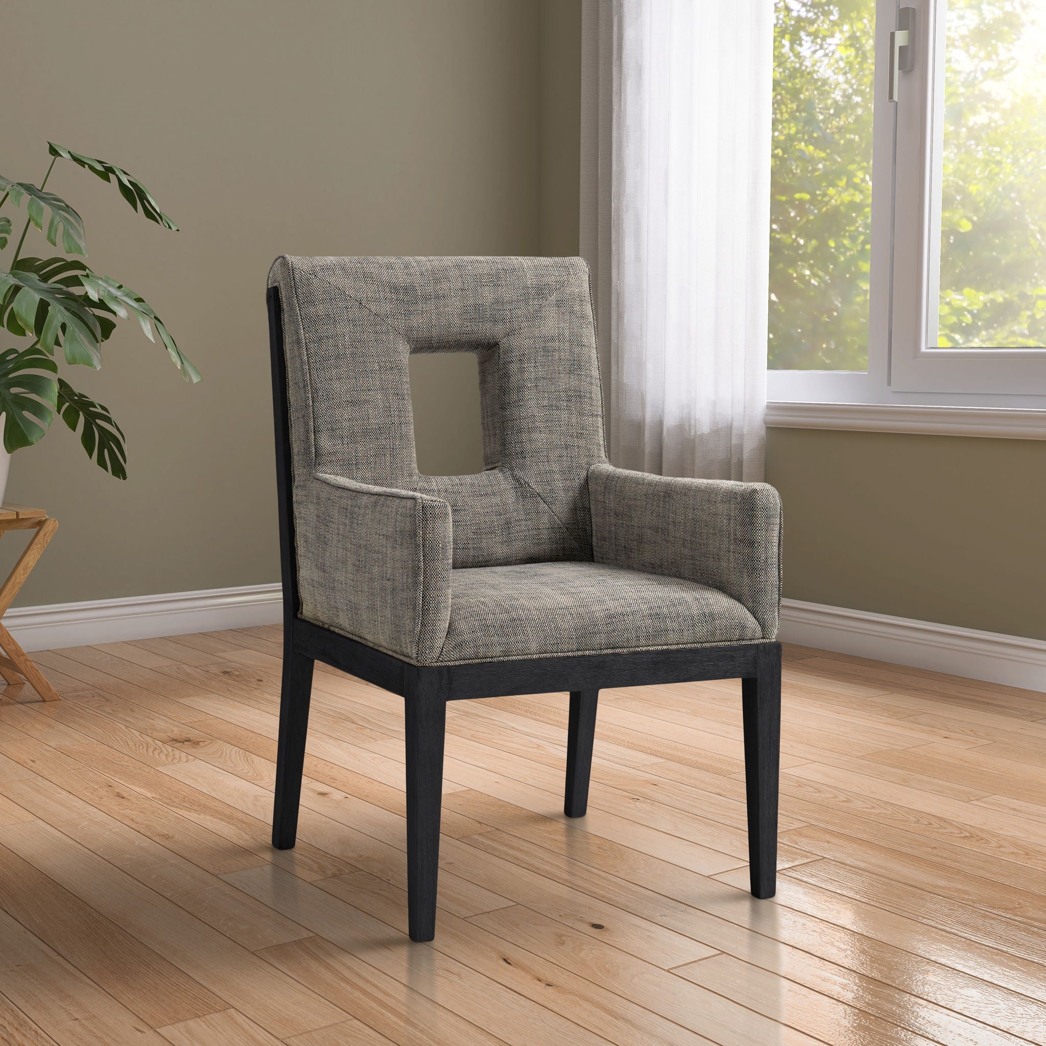 Gwendolyn - Dining Arm Chair With Black Frame - Urban Living Furniture (Los Angeles, CA)