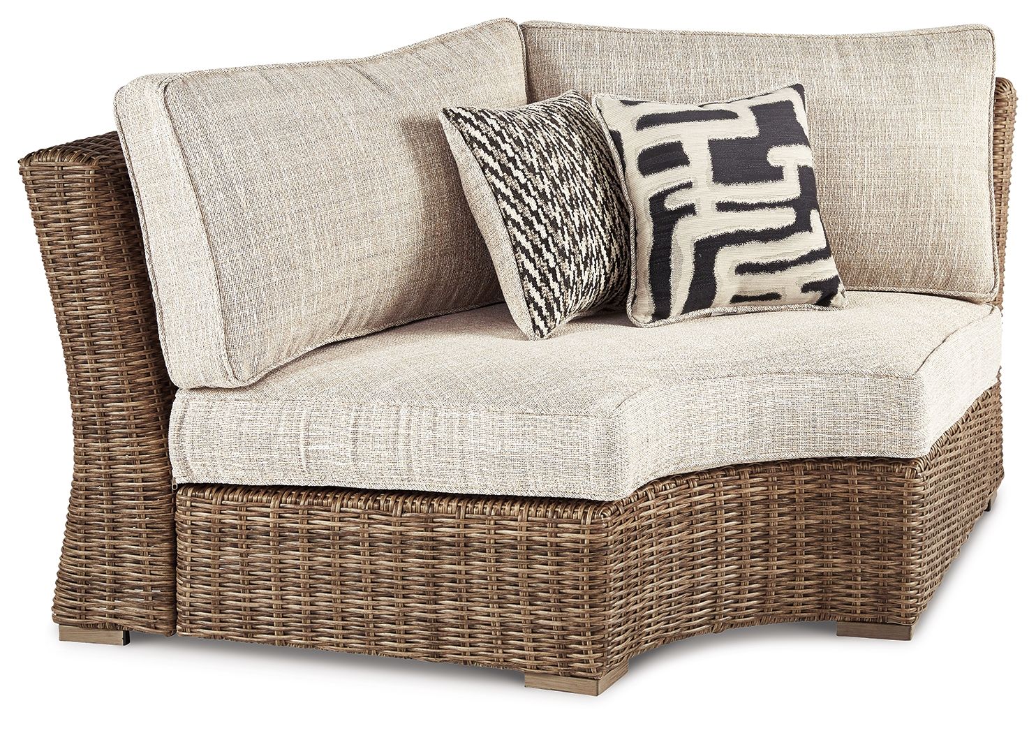 Beachcroft - Curved Corner Chair w/Cushion - Beige - Urban Living Furniture (Los Angeles, CA)