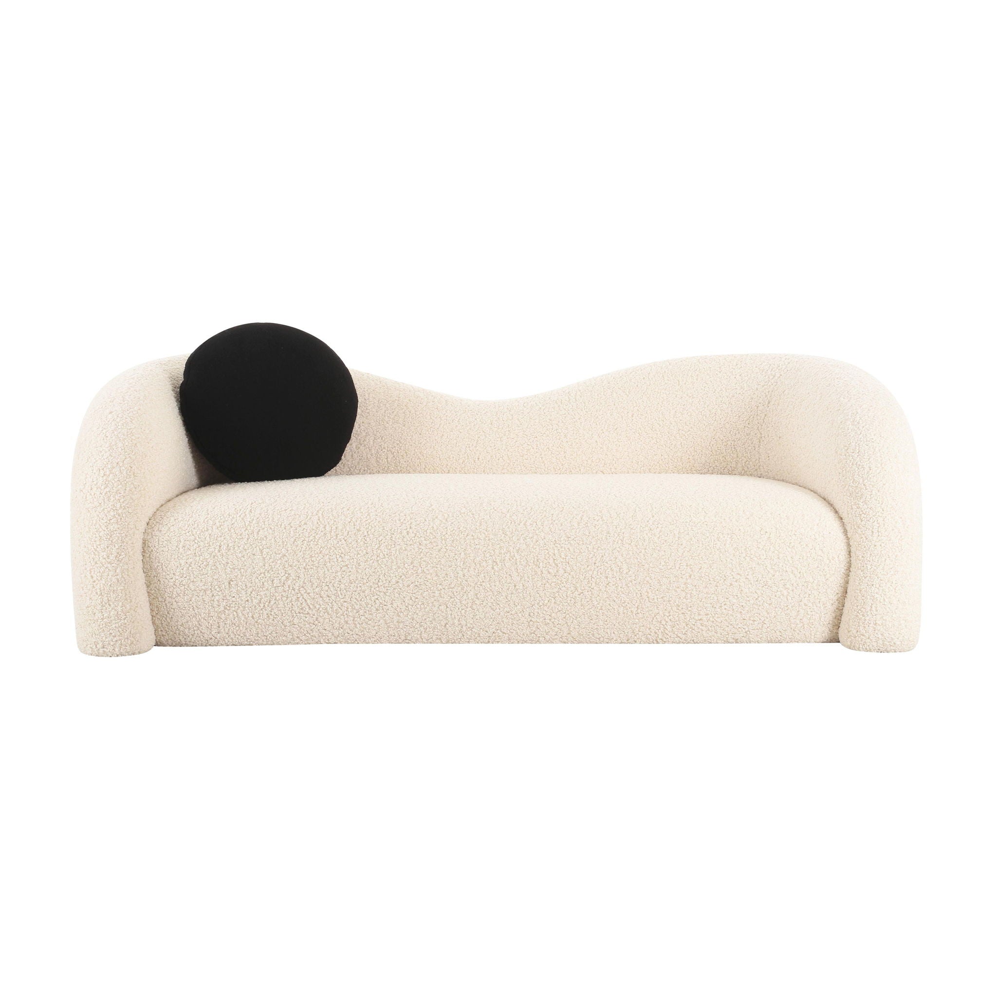 Leonie - Sofa Faux Shearling - Beige - Urban Living Furniture (Los Angeles, CA)