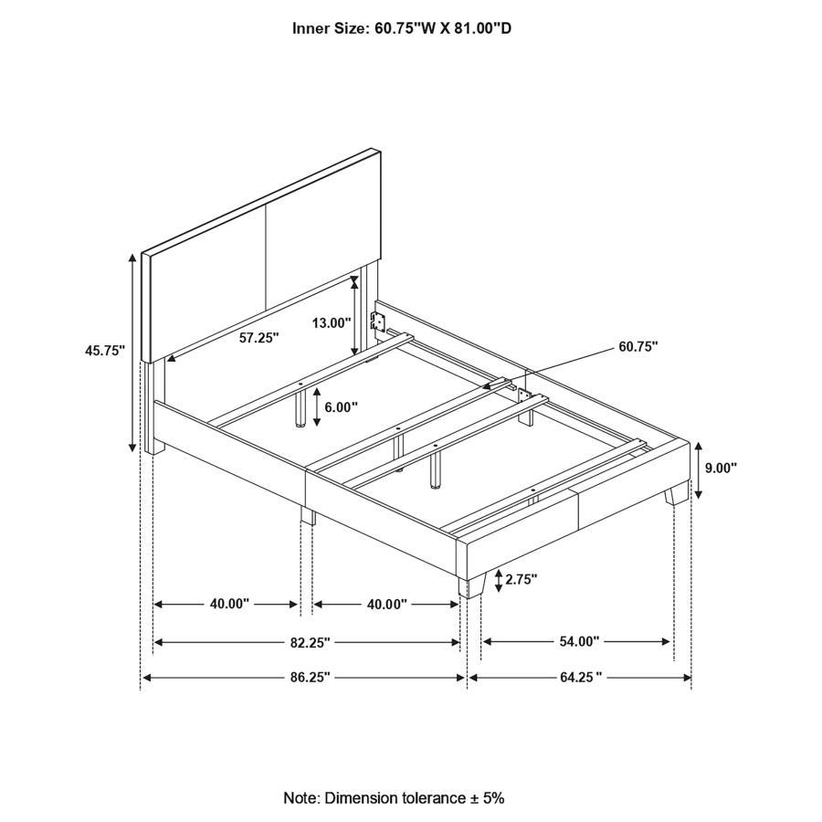 Dorian - Upholstered Panel Bed - Urban Living Furniture (Los Angeles, CA)