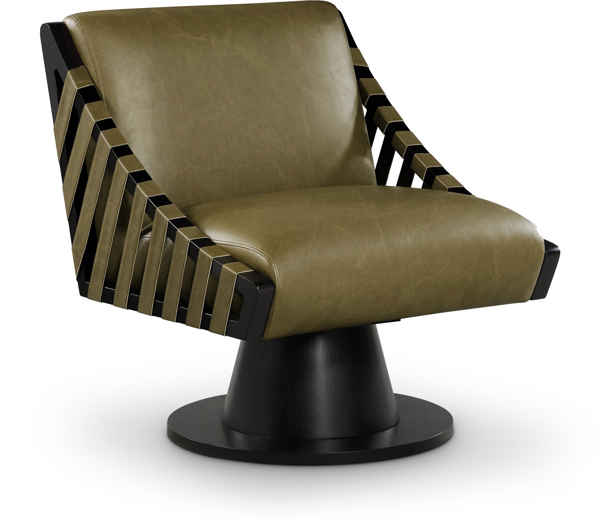 Millwin - Swivel Accent Chair With Black Base - Urban Living Furniture (Los Angeles, CA)