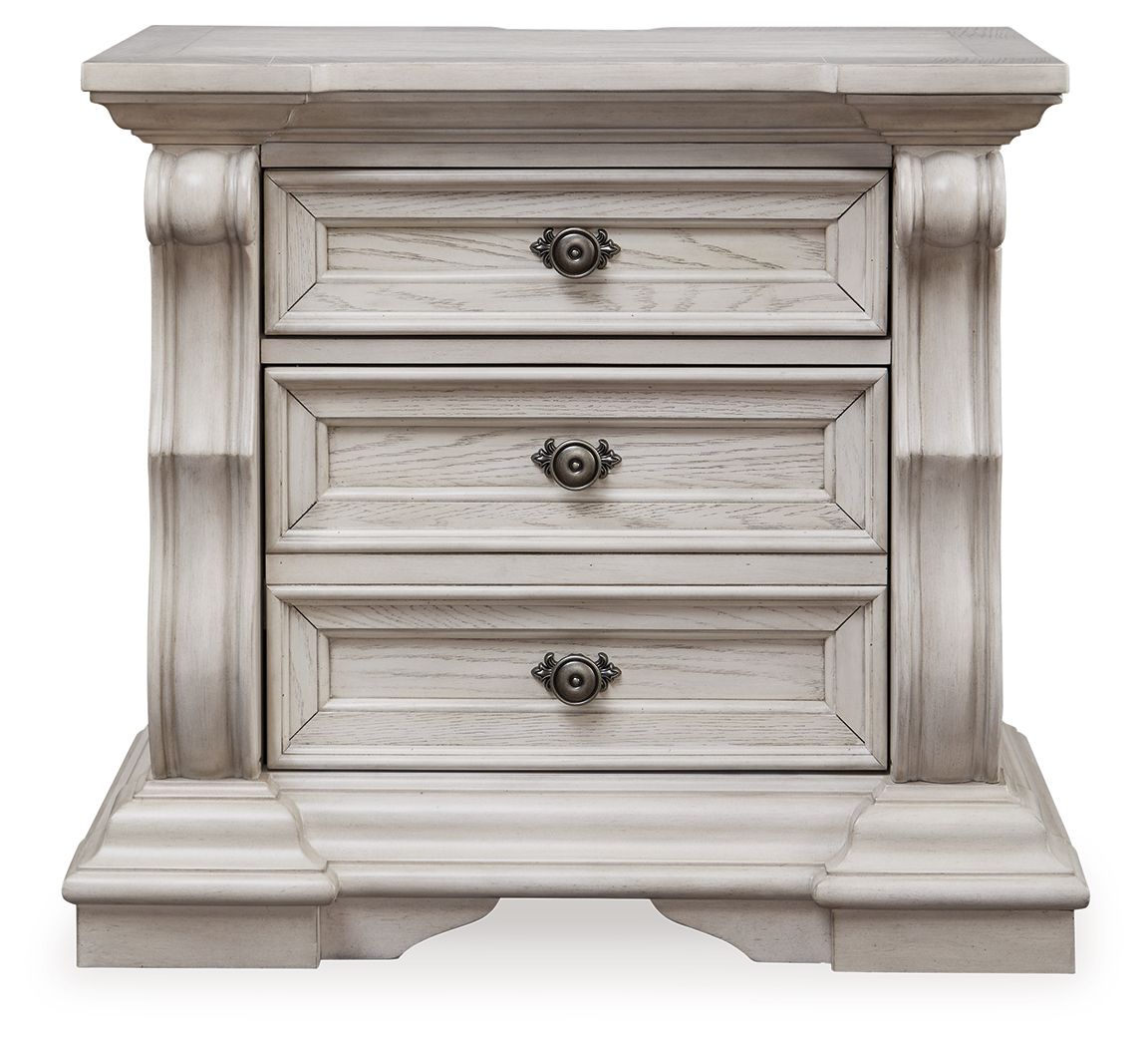 Bruchandi - Antique White - Three Drawer Night Stand - Urban Living Furniture (Los Angeles, CA)