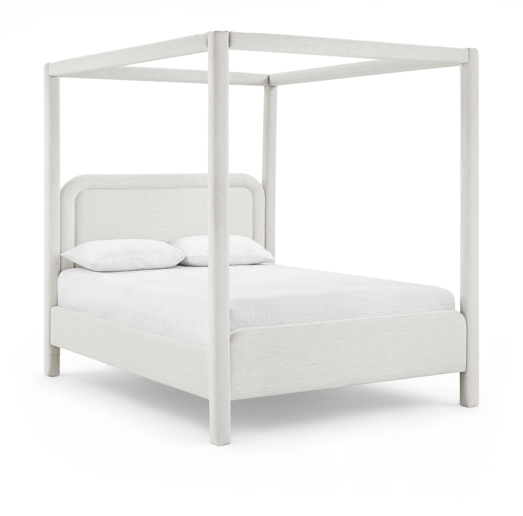 Salina - Linen Textured Fabric Upholstered Bed