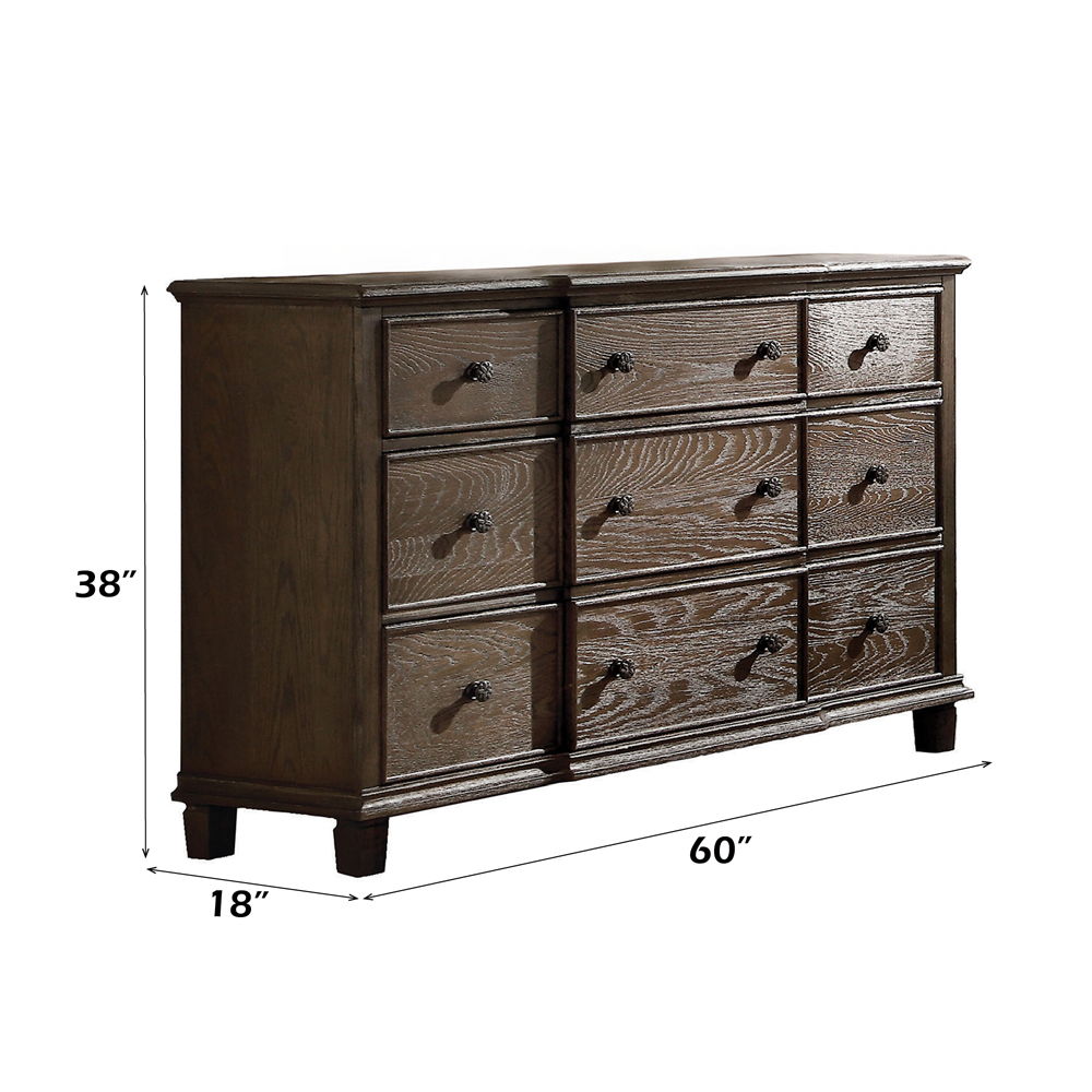 Baudouin - Dresser - Weathered Oak - Urban Living Furniture (Los Angeles, CA)