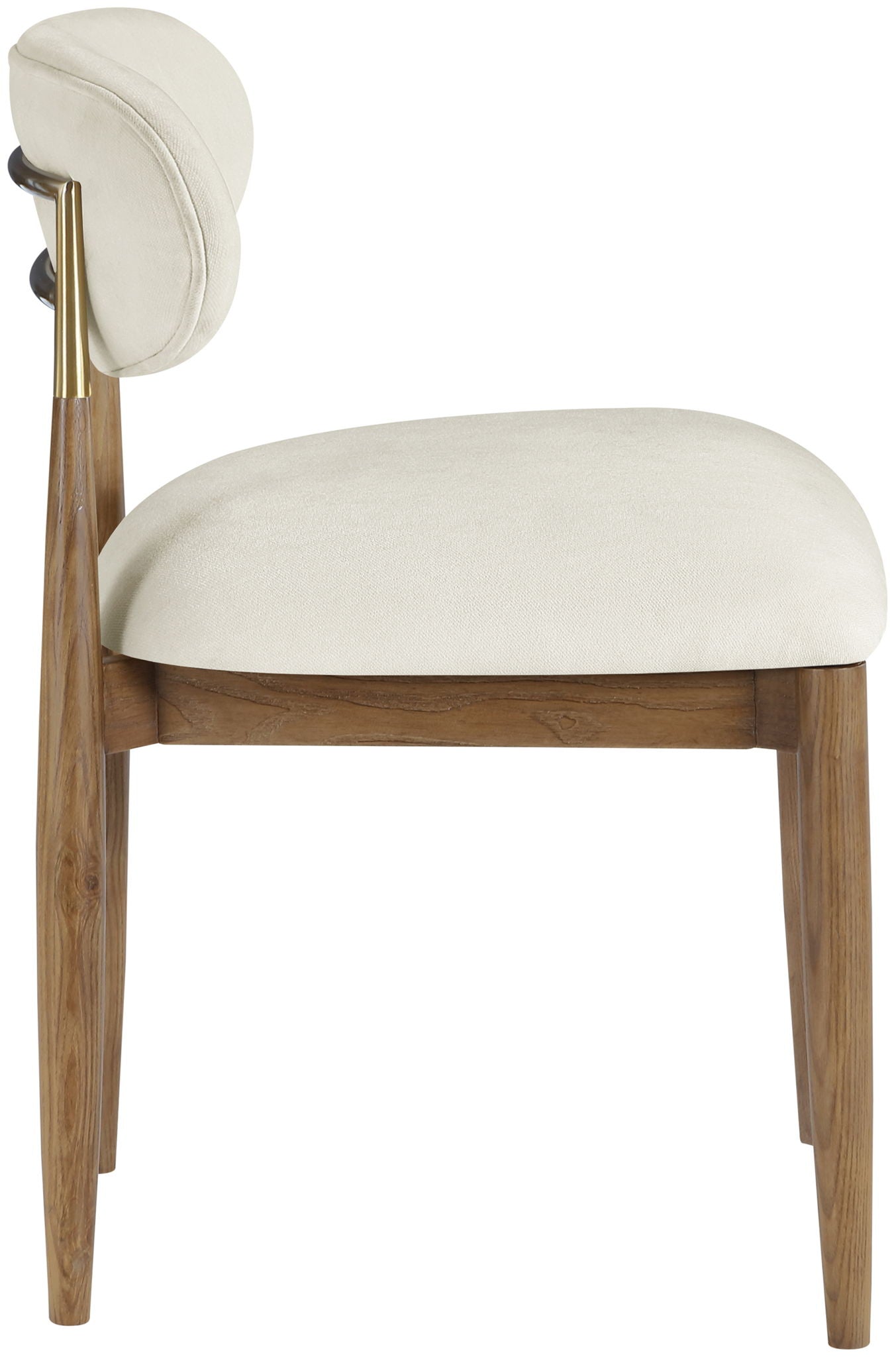Riccio - Fabric Dining Side Chair (Set of 2) - Walnut Frame - Urban Living Furniture (Los Angeles, CA)
