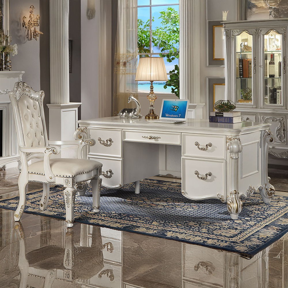 Vendome - Executive Writing Desk - Antique Pearl - Urban Living Furniture (Los Angeles, CA)