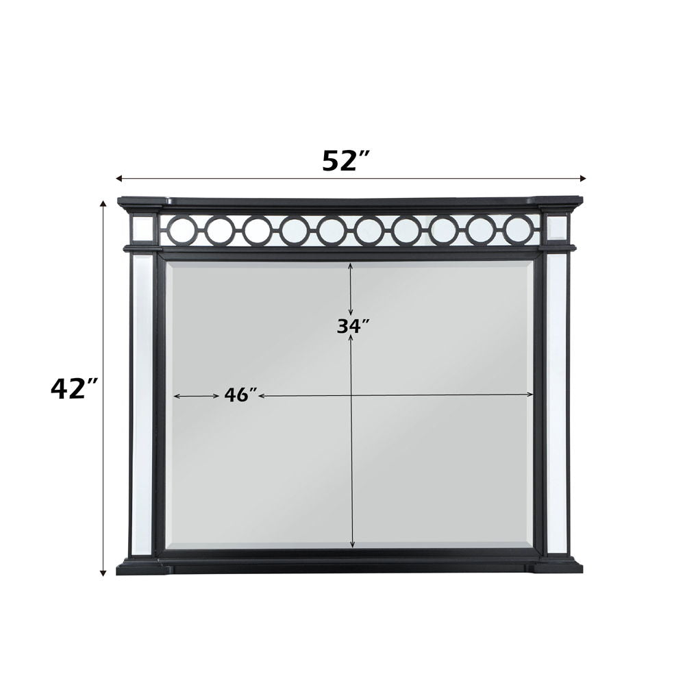 Varian II - Mirror - Mirrored, Black & Sliver - Urban Living Furniture (Los Angeles, CA)