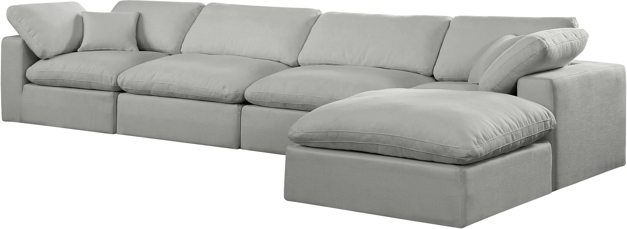 Comfy - 5 Piece Linen Modular Sectional With Chaise - Urban Living Furniture (Los Angeles, CA)