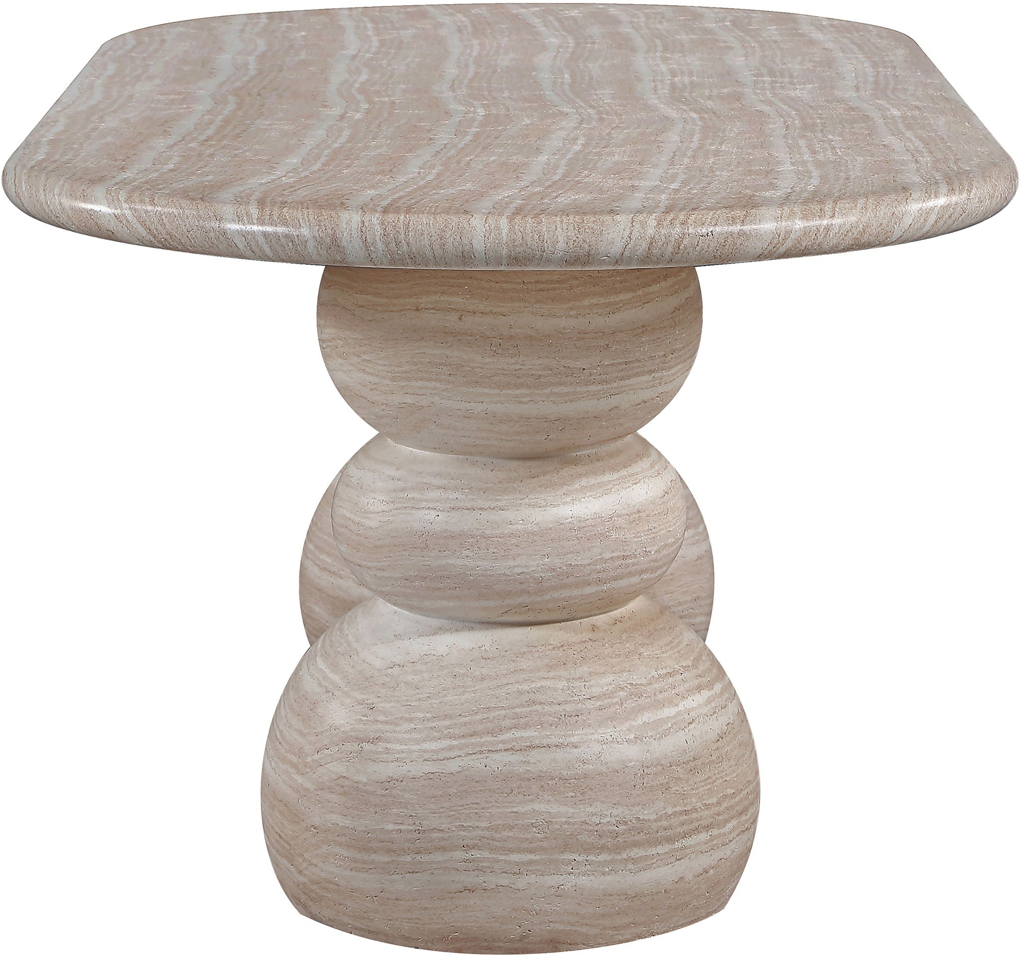 Navo - Indoor/Outdoor Dining Table - Travertine - Urban Living Furniture (Los Angeles, CA)