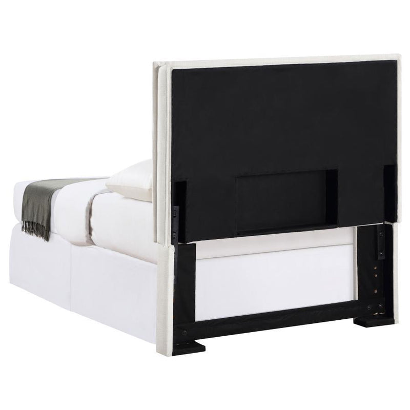 Izzy - Upholstered Twin Panel Headboard - Sand