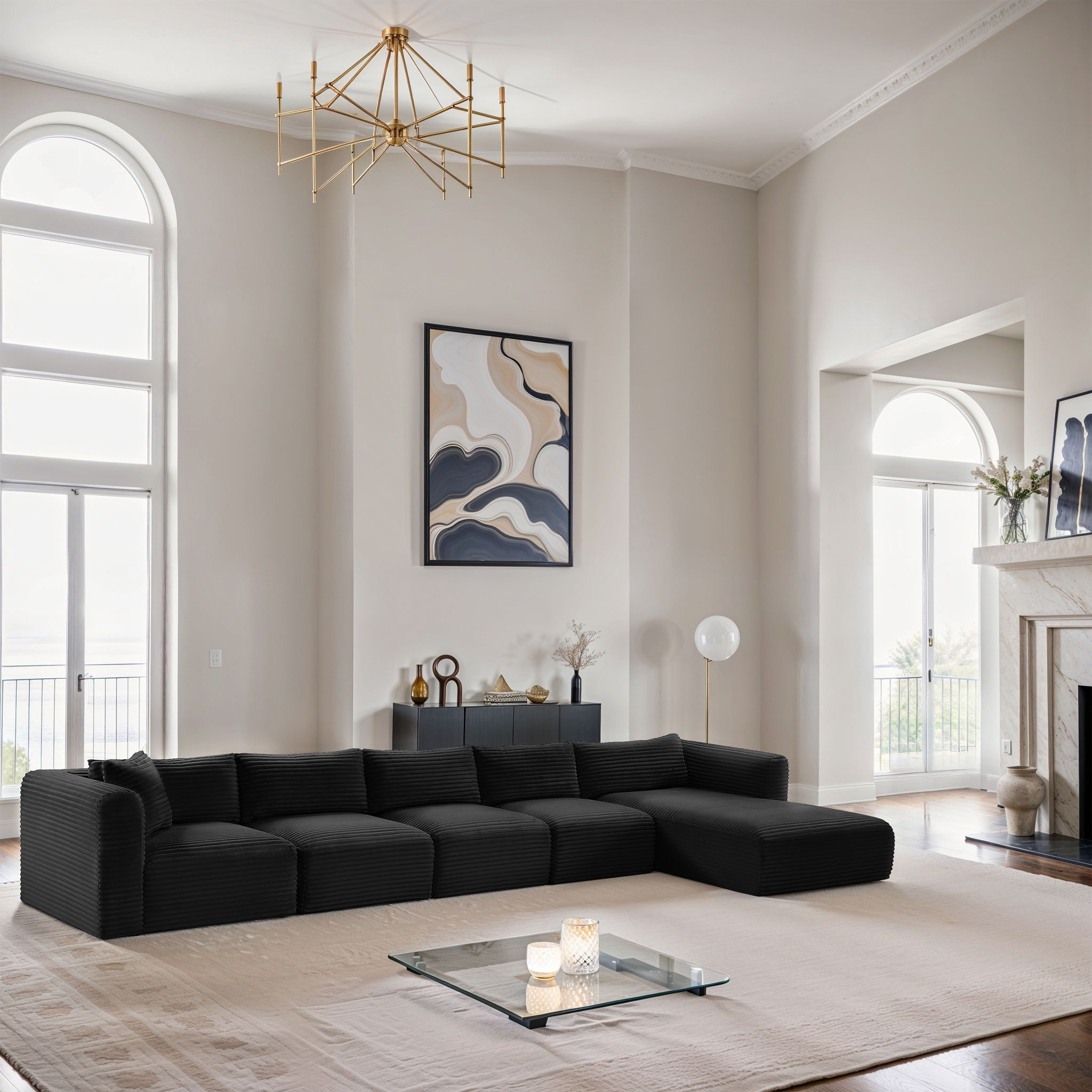 Shaggy - 5 Piece Modular Sectional With Chaise - Urban Living Furniture (Los Angeles, CA)