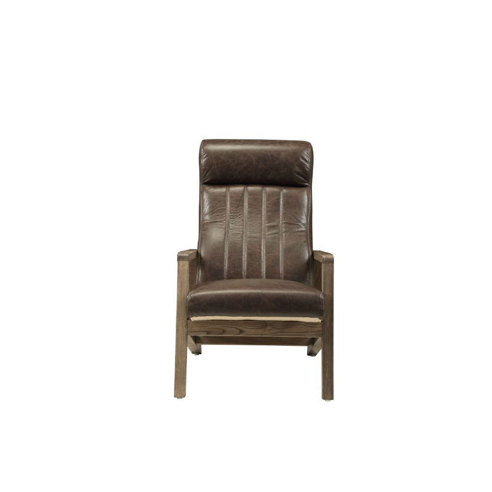 Emint - Accent Chair - Distress Chocolate Top Grain Leather - Urban Living Furniture (Los Angeles, CA)