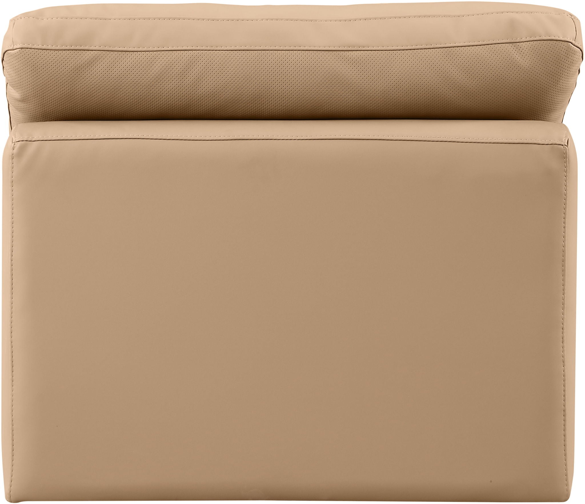 Indulge - Faux Leather Armless Chair - Tan - Urban Living Furniture (Los Angeles, CA)