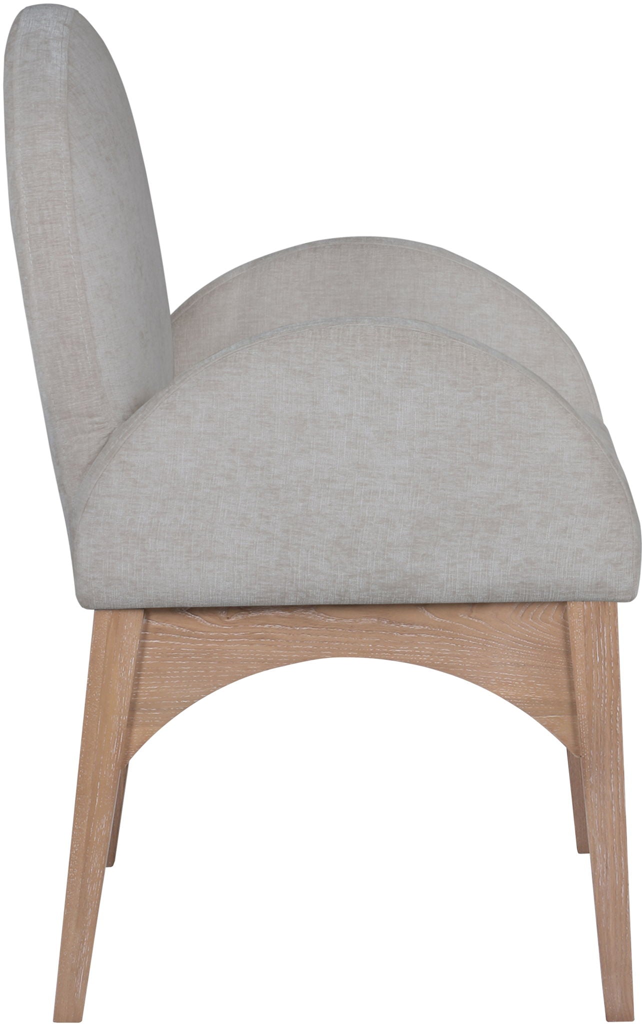 Waldorf - Chenille Dining Arm Chair With Natural Legs - Urban Living Furniture (Los Angeles, CA)