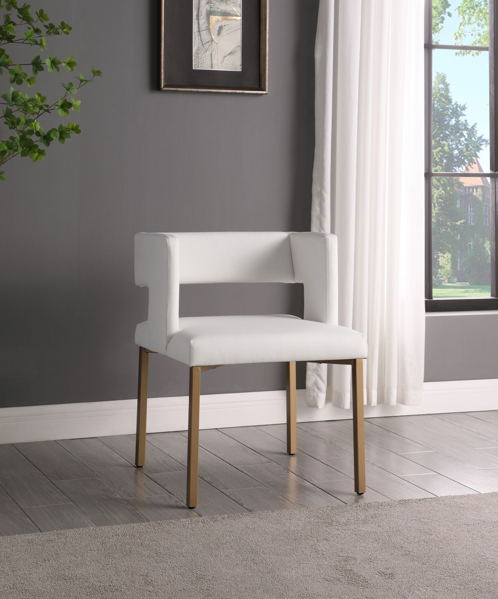 Caleb - Dining Chair with Gold Legs (Set of 2) - Urban Living Furniture (Los Angeles, CA)