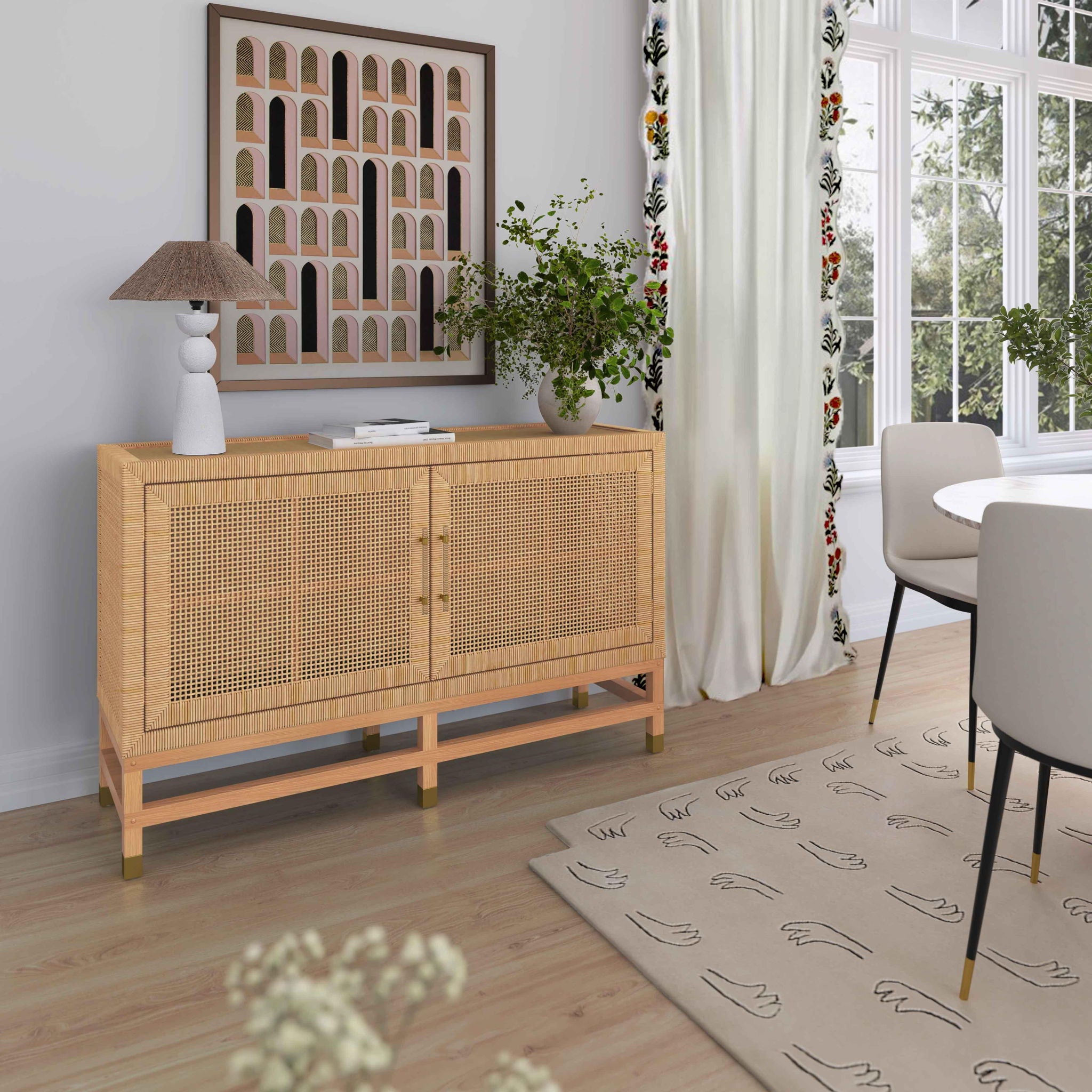 Amara - Woven Rattan Buffet - Urban Living Furniture (Los Angeles, CA)