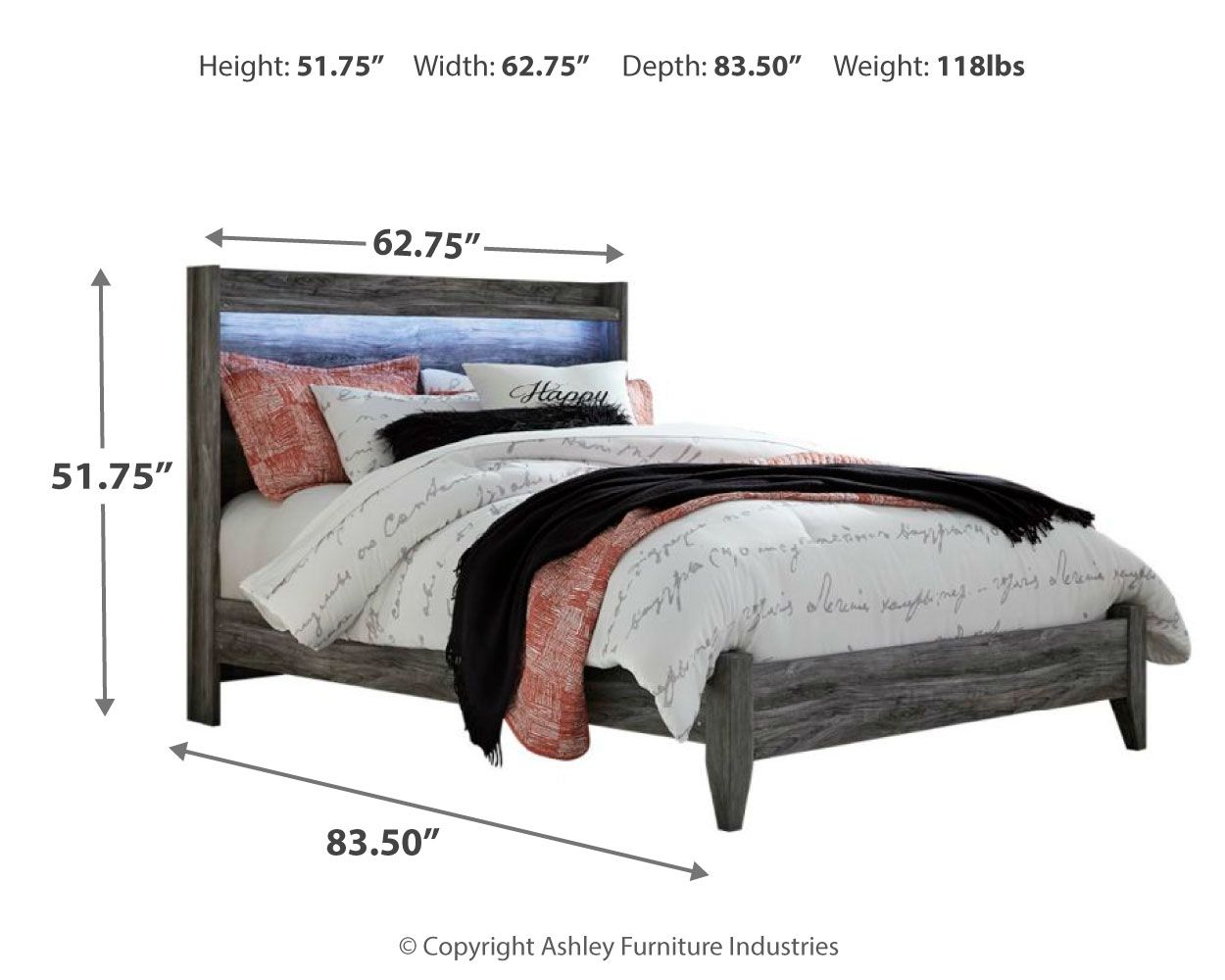Baystorm - LED Panel Bed - Urban Living Furniture (Los Angeles, CA)