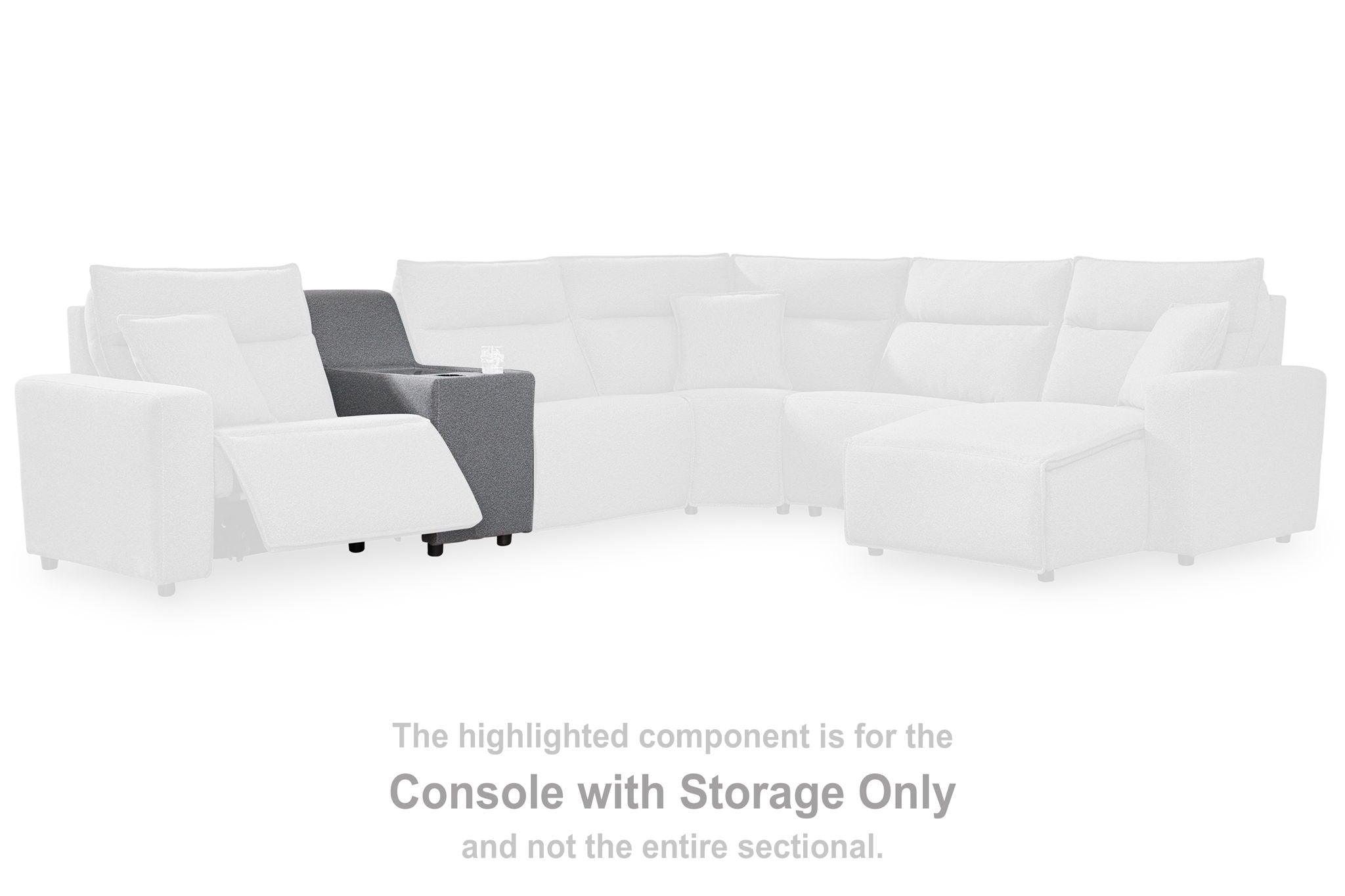 ModMax II - Salt And Pepper - Console With Storage - Urban Living Furniture (Los Angeles, CA)