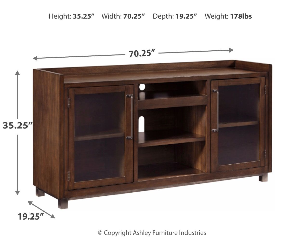 Starmore - Brown - XL TV Stand w/Fireplace Option - Urban Living Furniture (Los Angeles, CA)