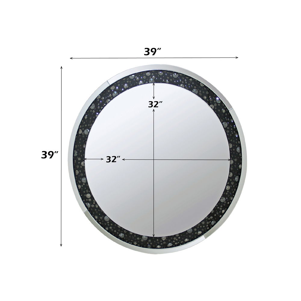 Nysa - 39" Accent Mirror - Mirrored & Faux Crystals - Urban Living Furniture (Los Angeles, CA)