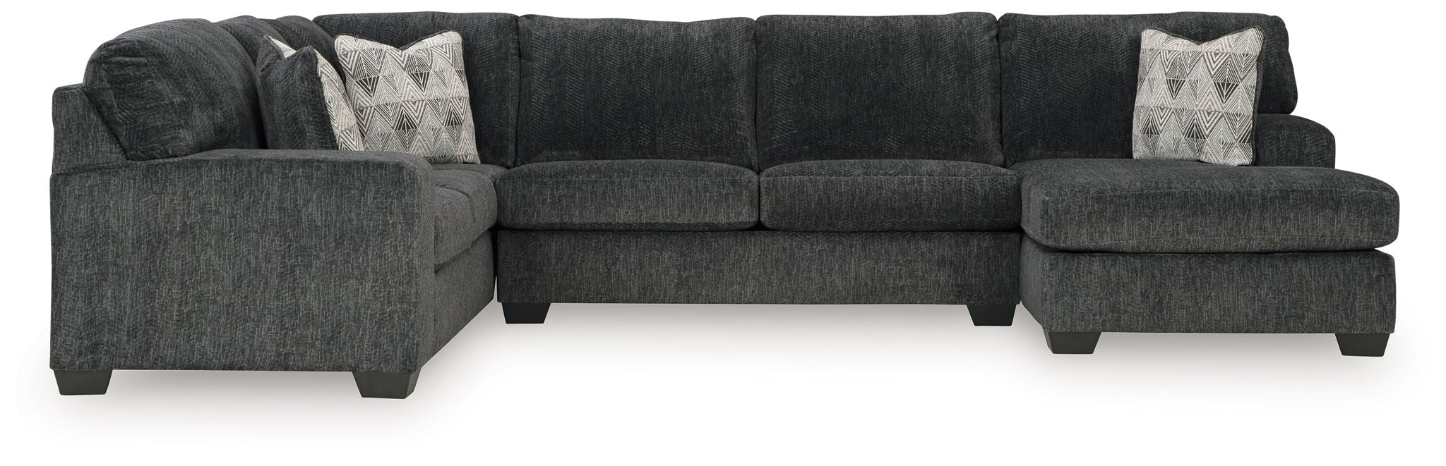 Hollyview - 3-Piece Sectional With Raf Corner Chaise - Shadow - Urban Living Furniture (Los Angeles, CA)