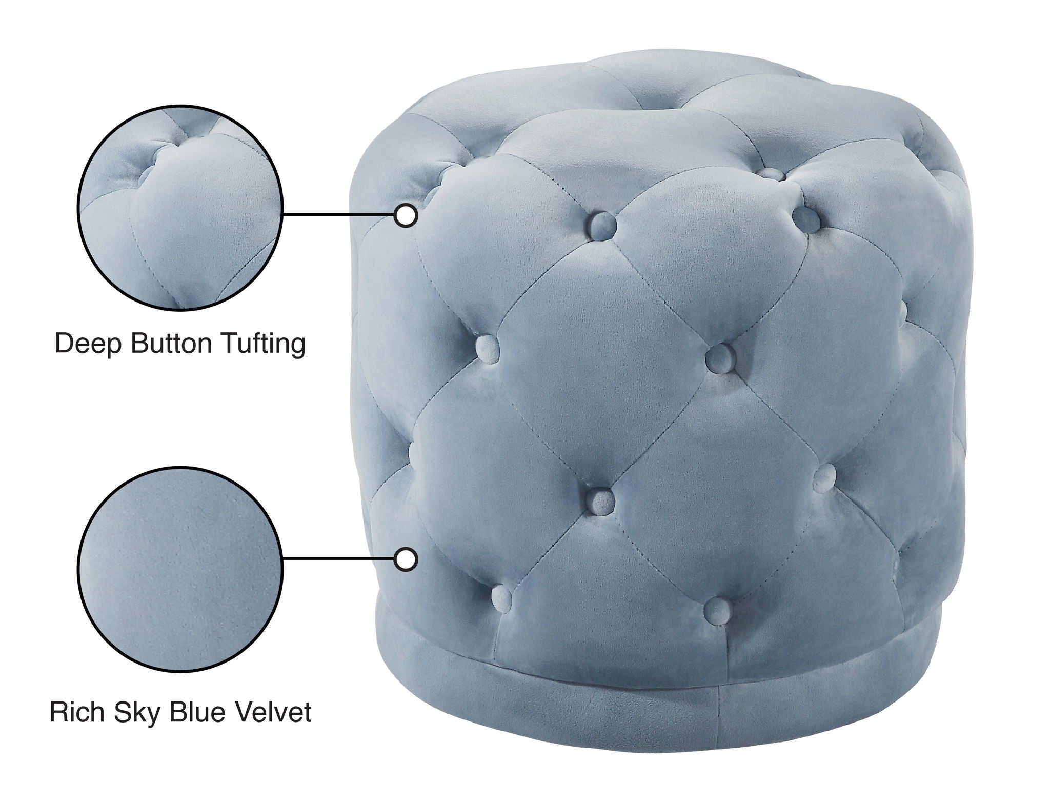 Harper - Stool Ottoman - Urban Living Furniture (Los Angeles, CA)
