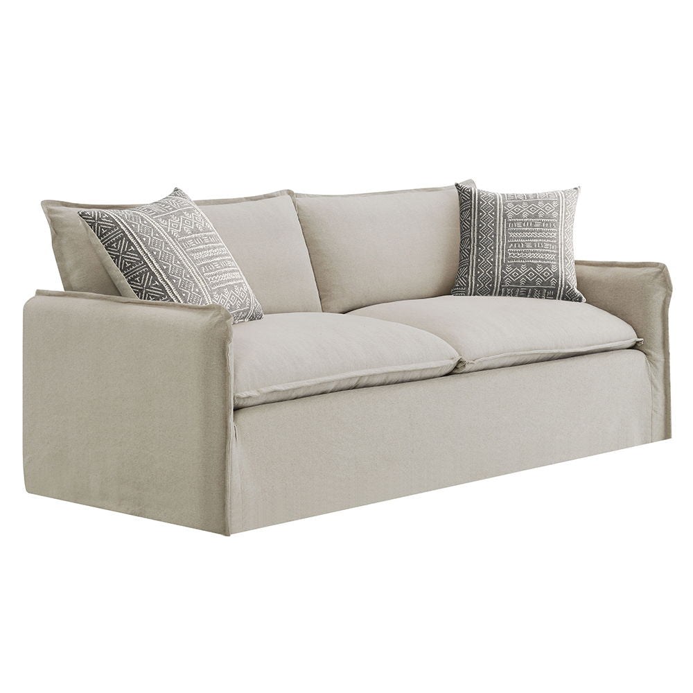 Upendo - Sofa With 2 Pillows - Beige Linen - Urban Living Furniture (Los Angeles, CA)